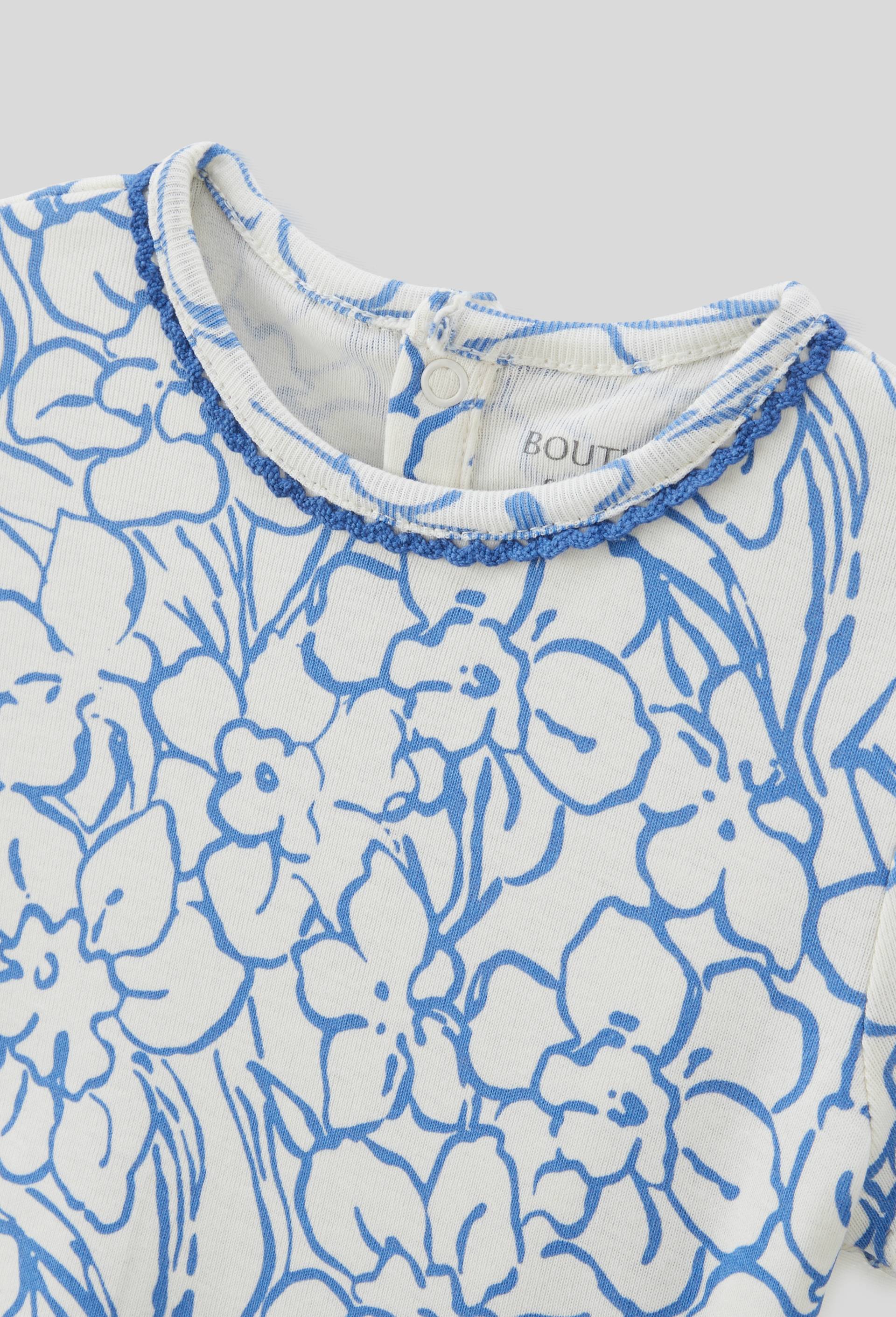 T-shirt manches courtes imprim&eacute; en coton BIO GOTS, Beige clair, large image number 2