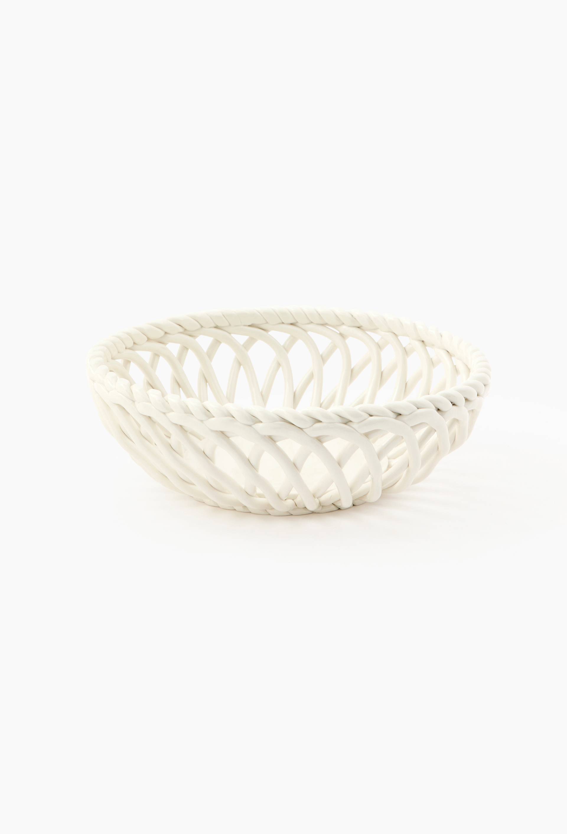 Corbeille, 24cm, Blanc, large image number 1