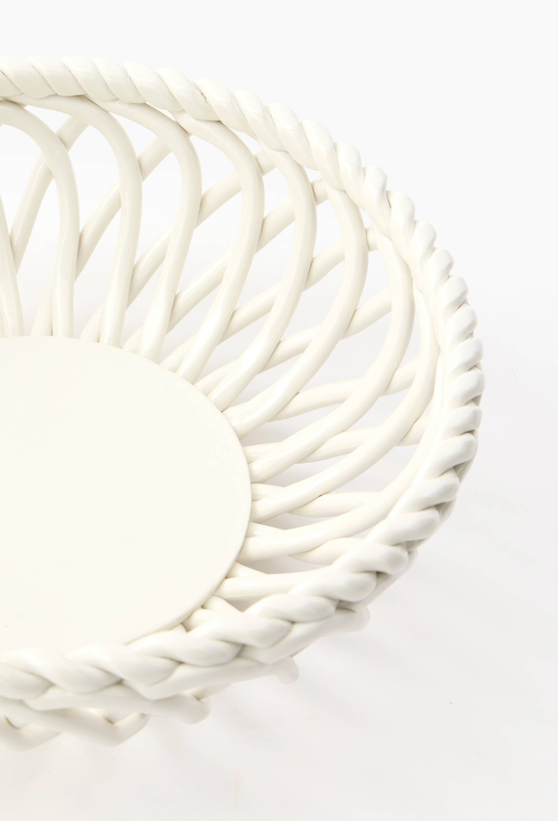 Corbeille, 24cm, Blanc, large image number 2.0