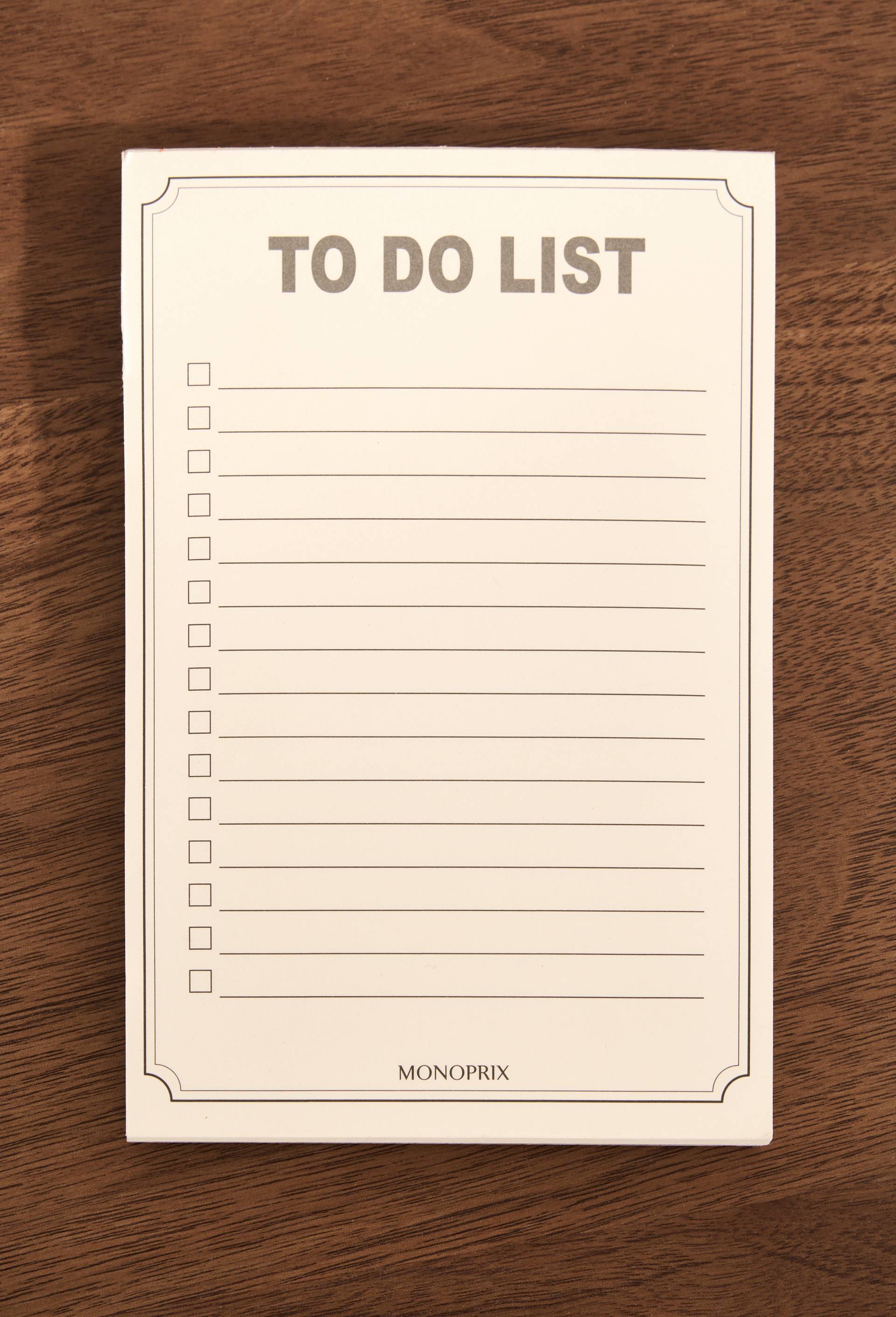 To-do list magn&eacute;tique, 80 pages, Ecru, large image number 0