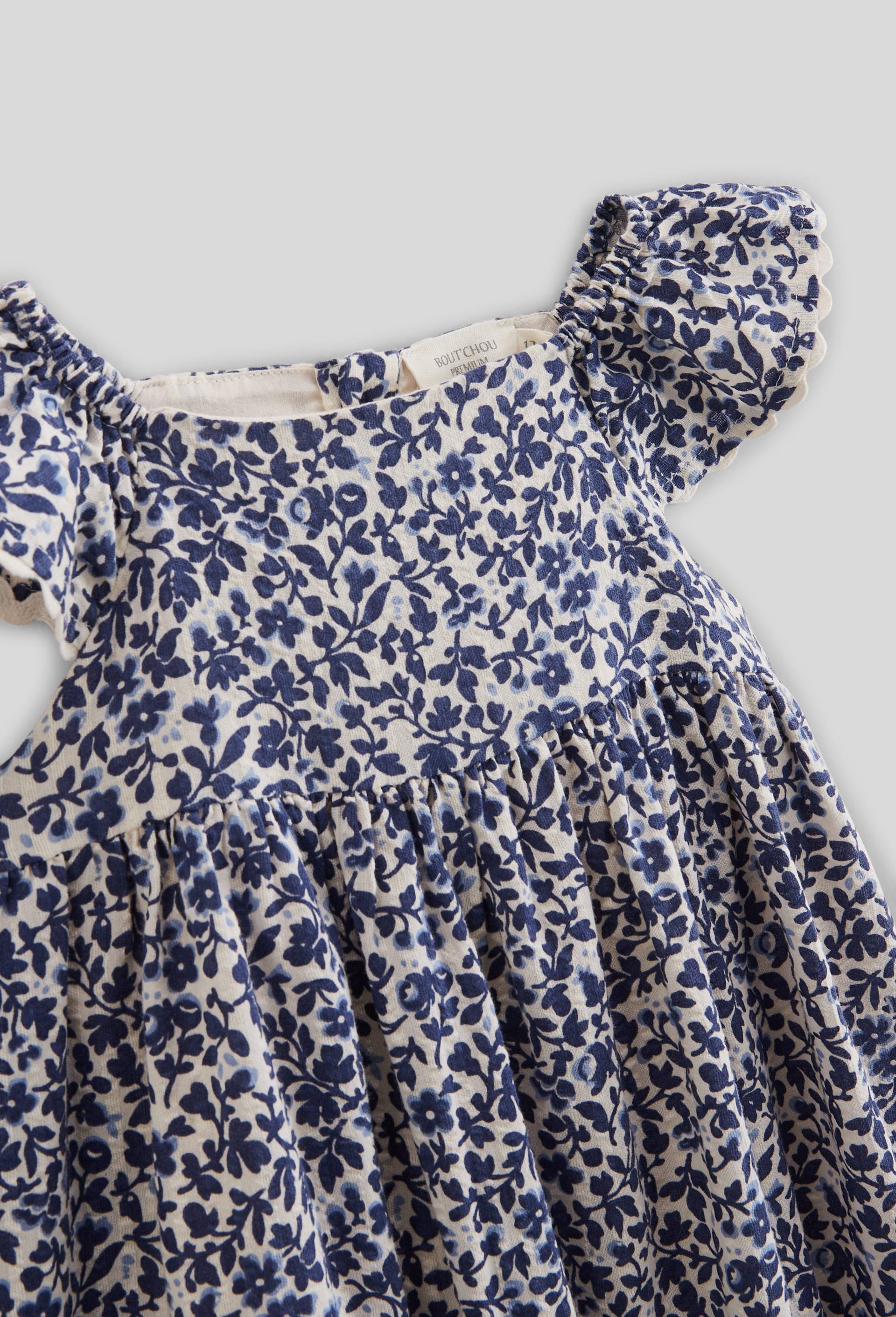 Robe avec bloomer et bandeau imprimés en coton BIO GOTS, Beige clair, large image number 2