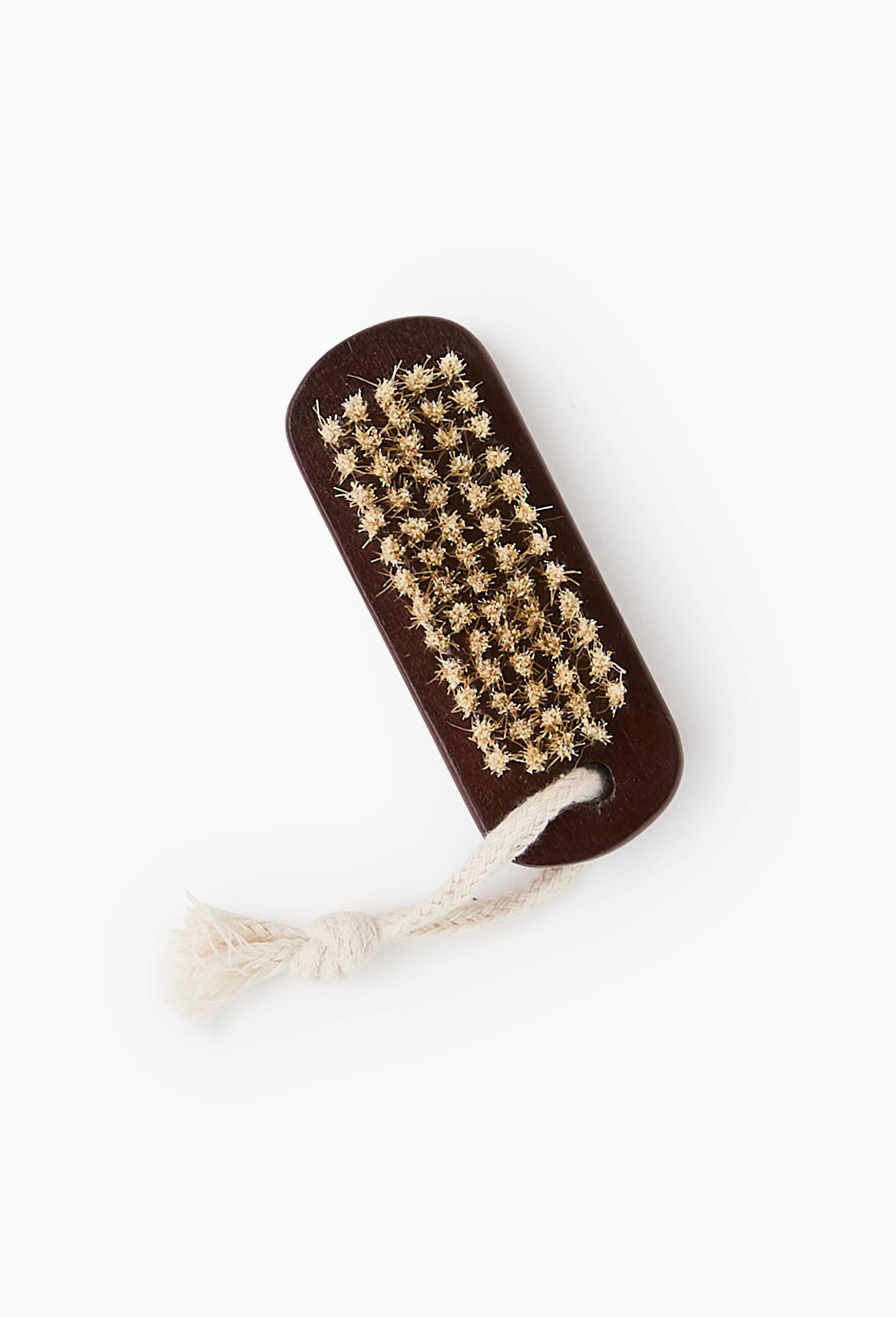 Brosse &agrave; ongles, 9.5x3.6x1,5cm en bois, Beige, large image number 2.0