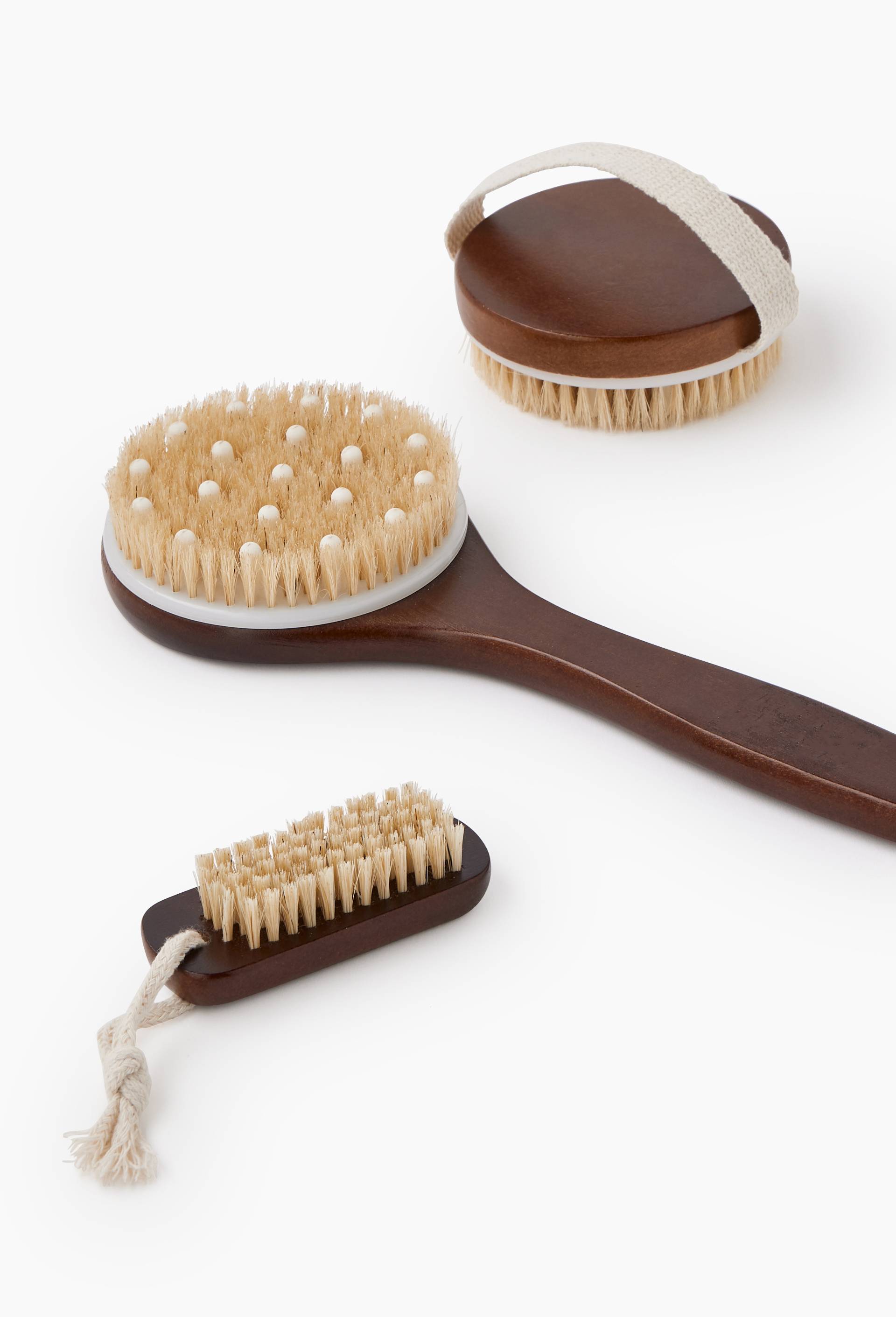 Brosse de massage pour le dos, en bambou, Beige, large image number 2