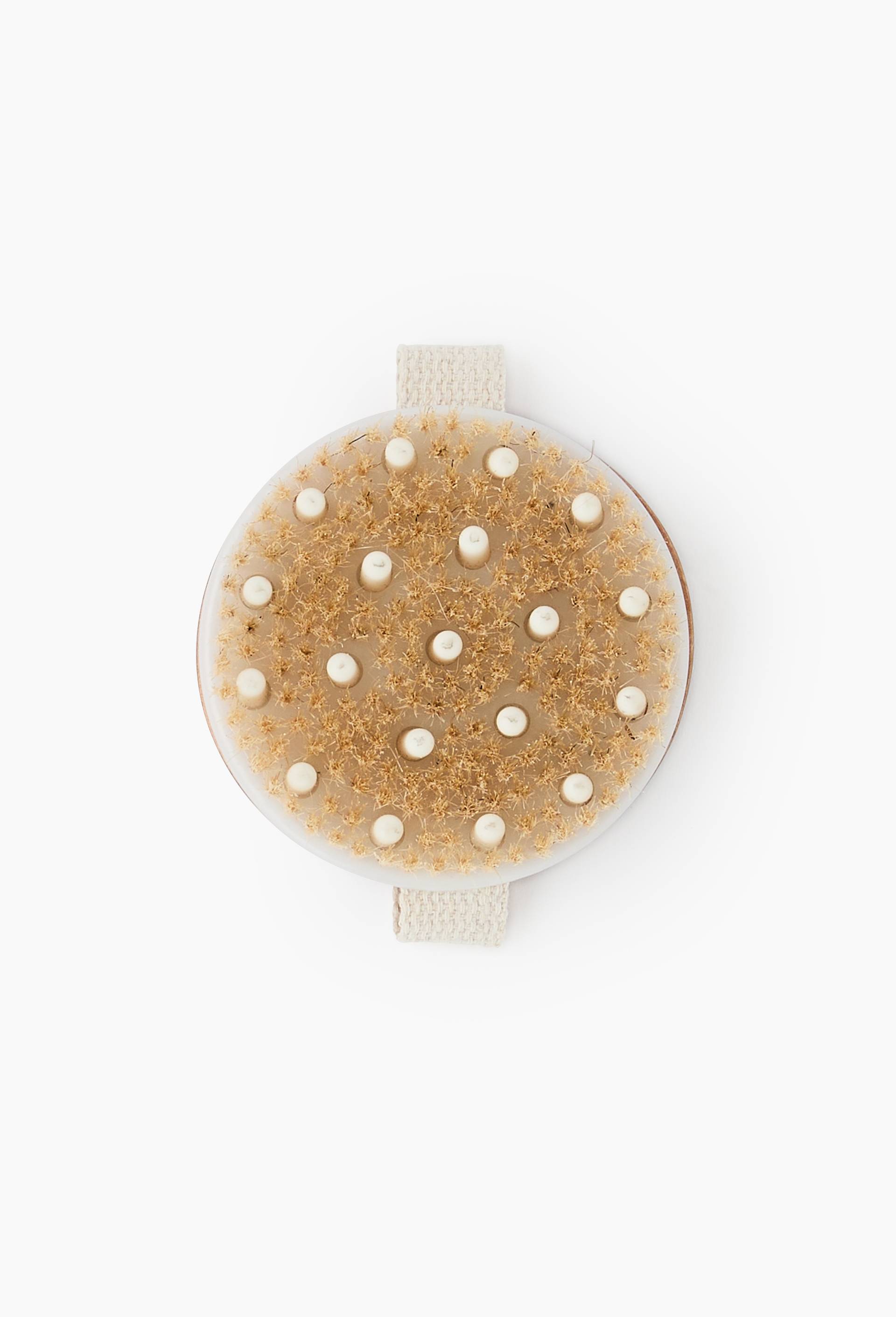Brosse de massage soin du corps, en bambou, Beige, large image number 2.0