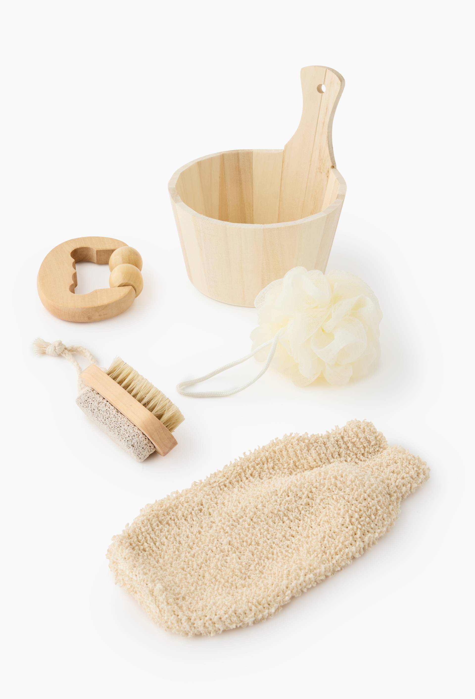 Coffret spa, 4 accessoires et baquet, Beige clair, large image number 0.0