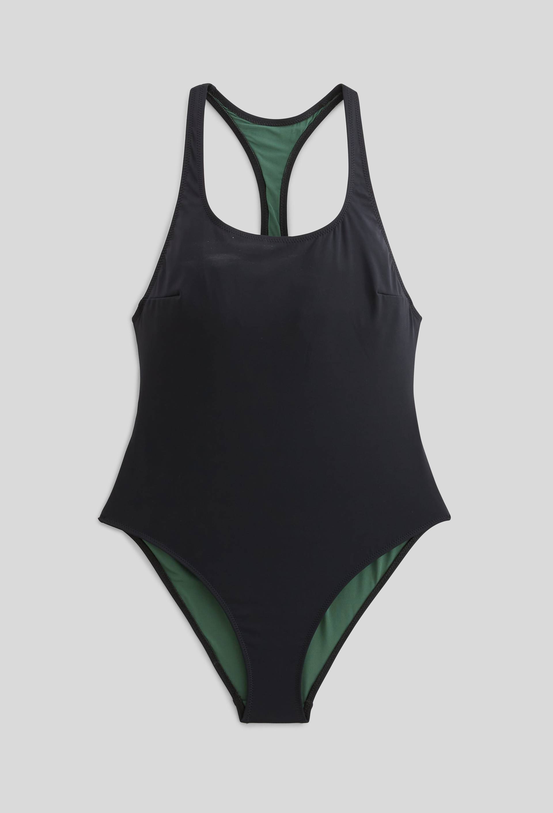 Maillot de bain 1 pi&egrave;ce MARION, mati&egrave;re recycl&eacute;e, Noir, large image number 2