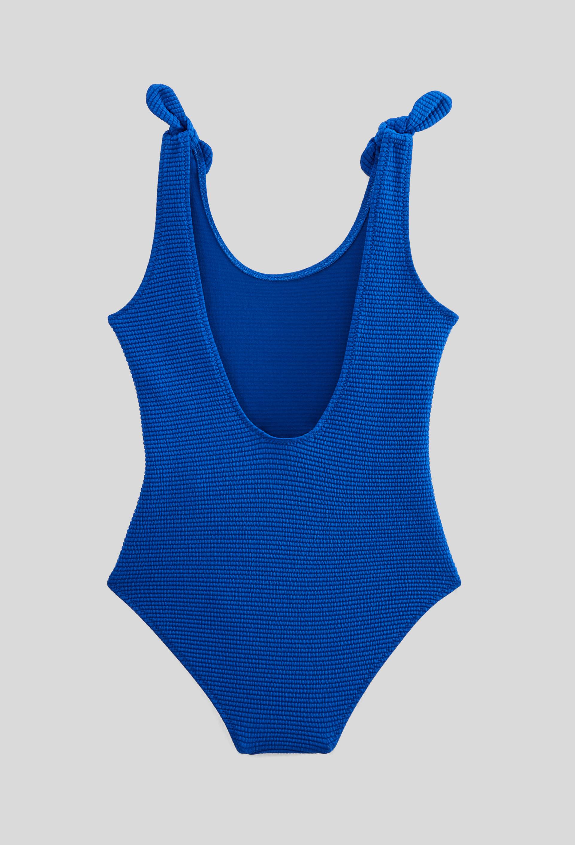 Maillot de bain 1 pi&egrave;ce uni, Bleu, large image number 1.0