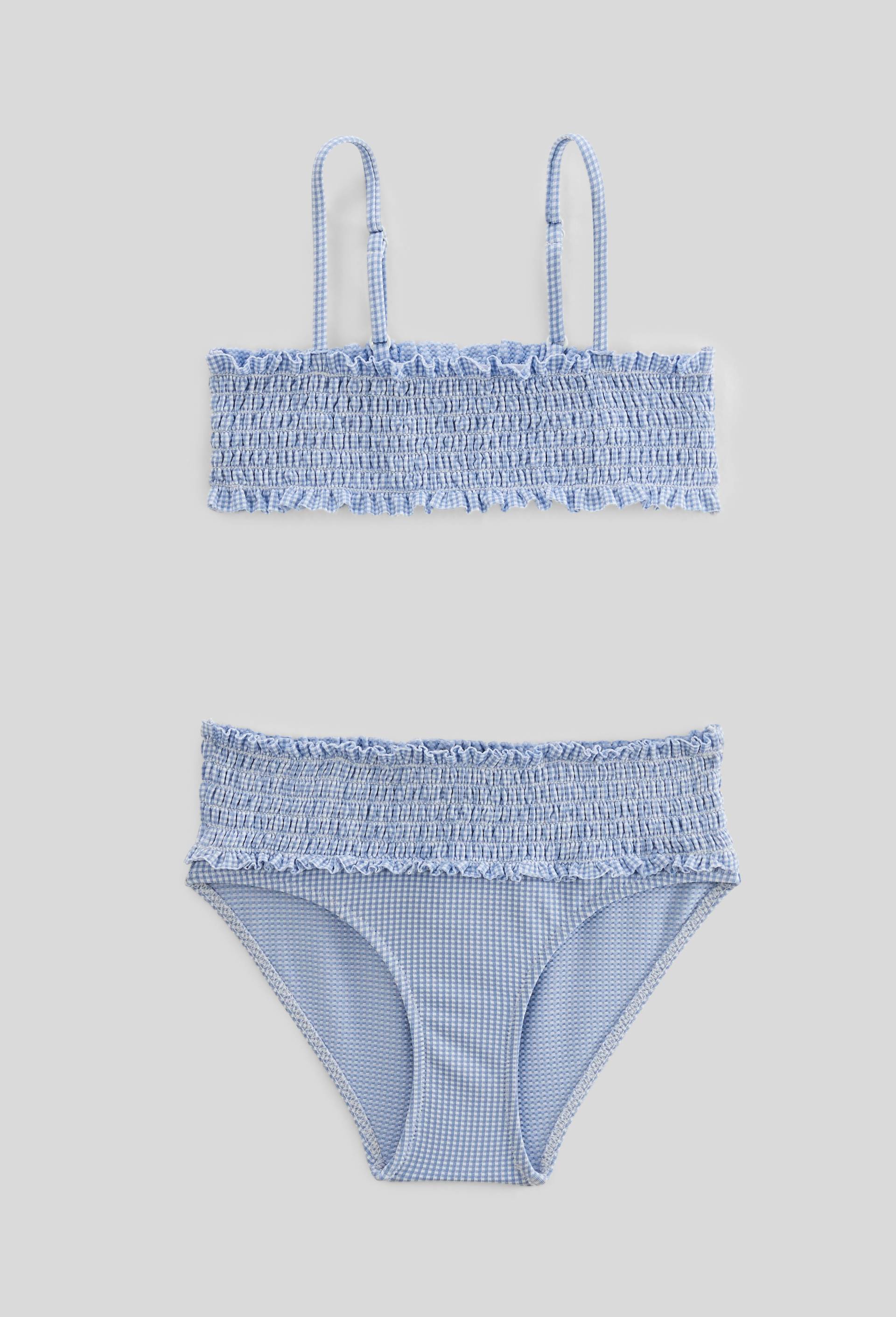 Maillot de bain 2 pi&egrave;ces imprim&eacute;, Bleu clair, large image number 0
