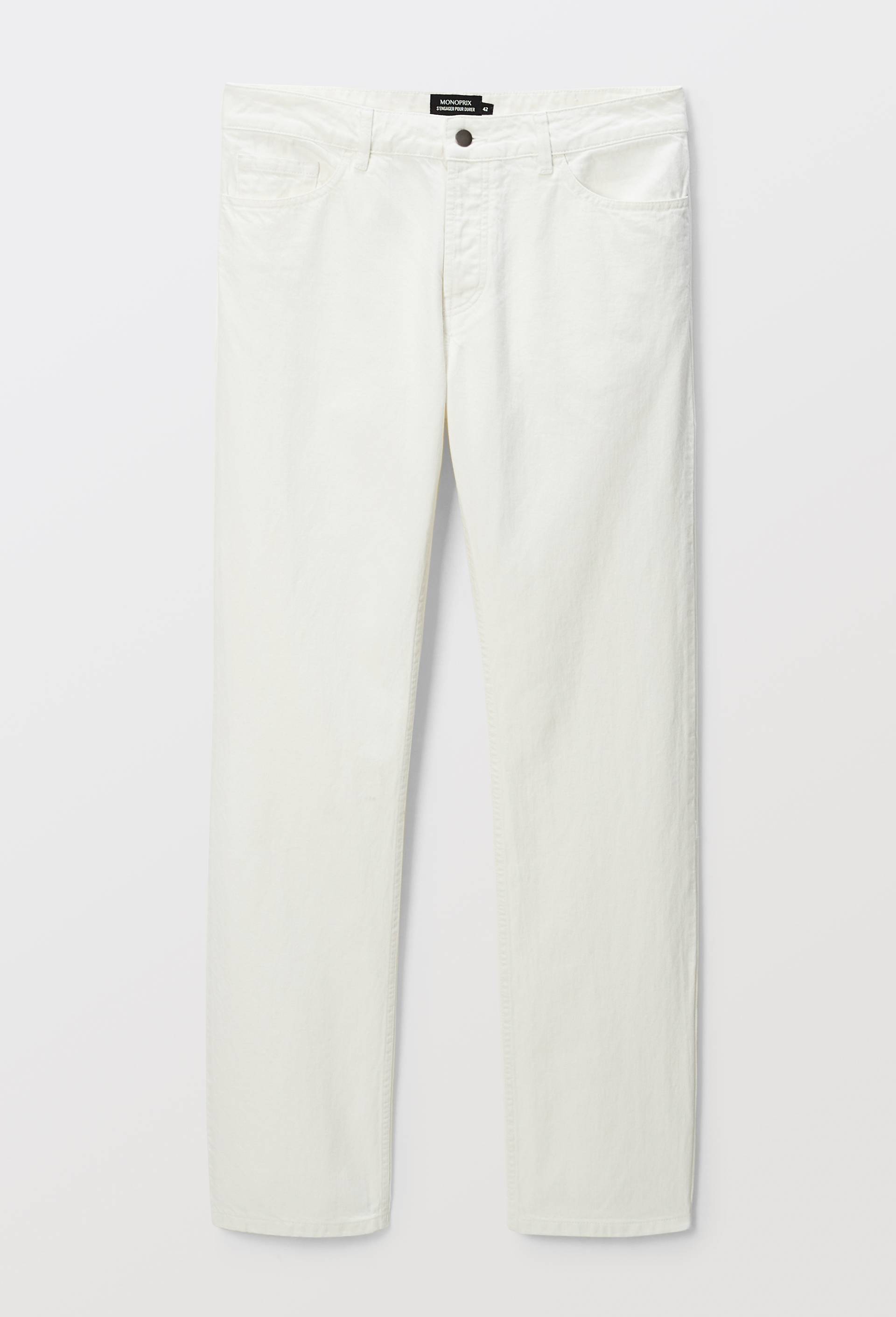 Jean straight, Ecru, large image number 0