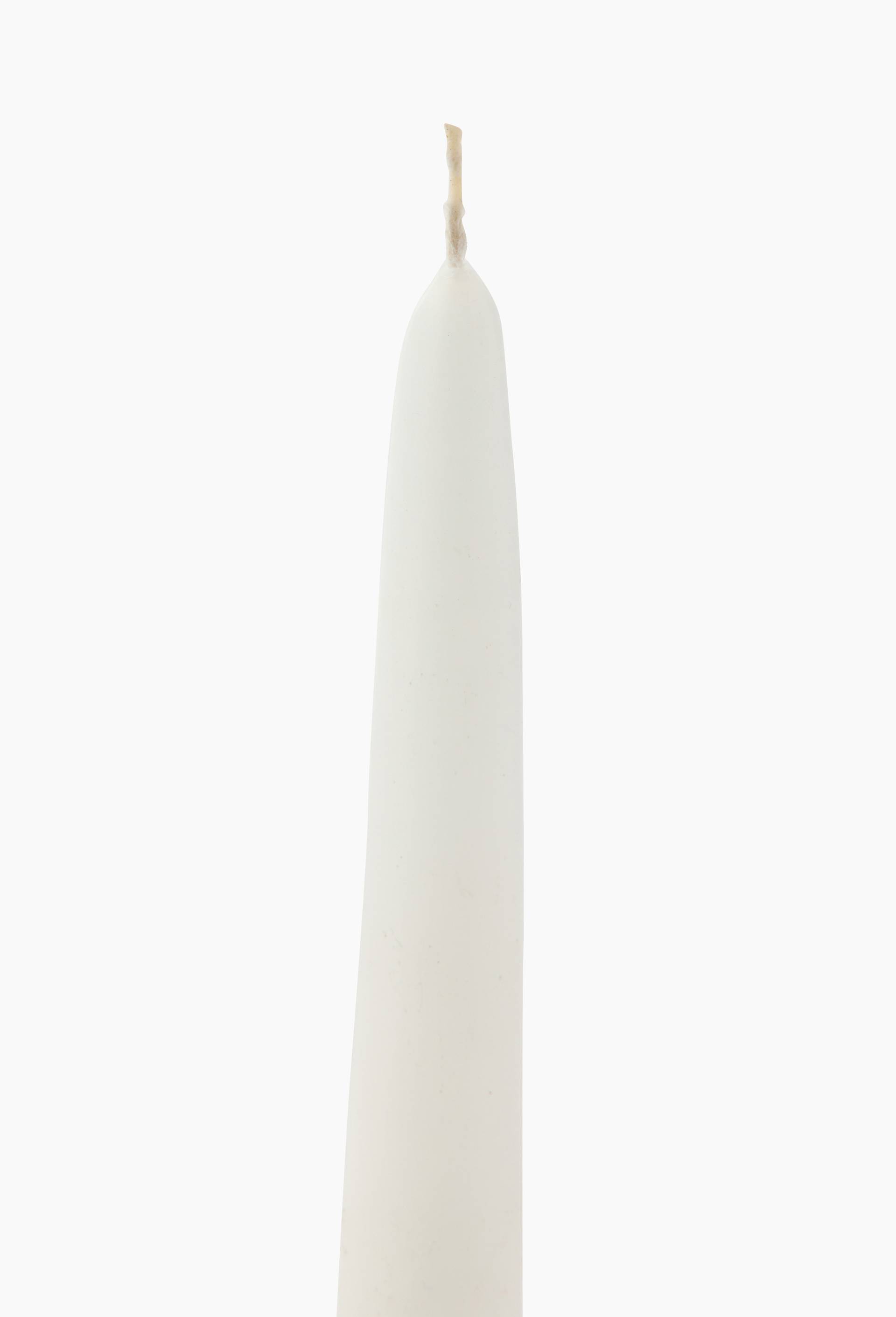 Lot 2 bougies flambeaux suspendus, H24cm, en cire, Blanc, large image number 2