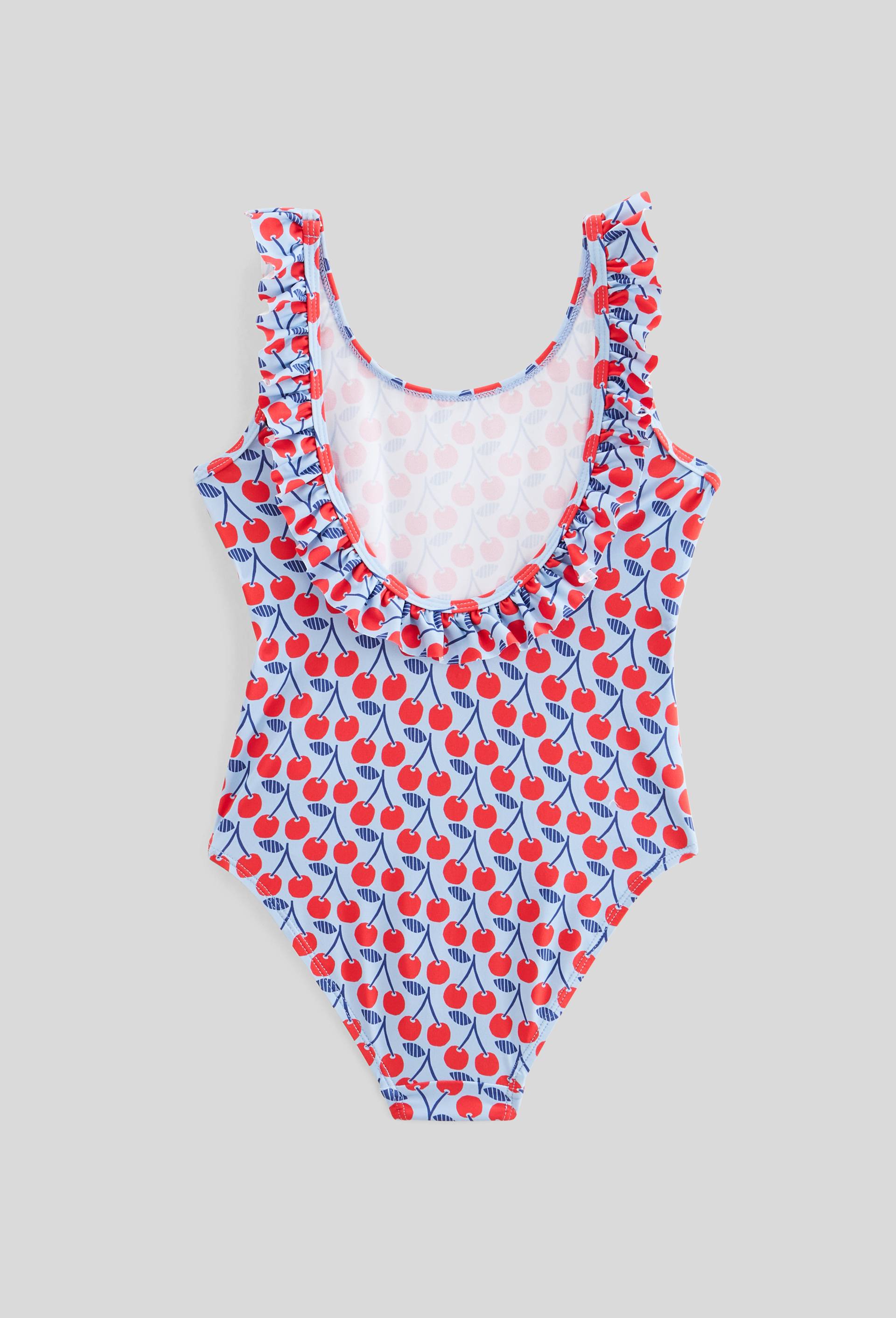 Maillot de bain 1 pi&egrave;ce imprim&eacute;, Bleu clair, large image number 1