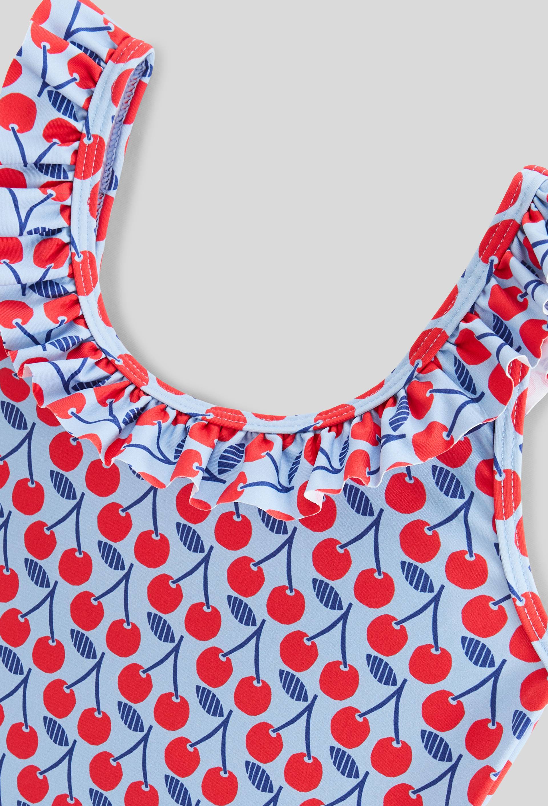 Maillot de bain 1 pi&egrave;ce imprim&eacute;, Bleu clair, large image number 2.0