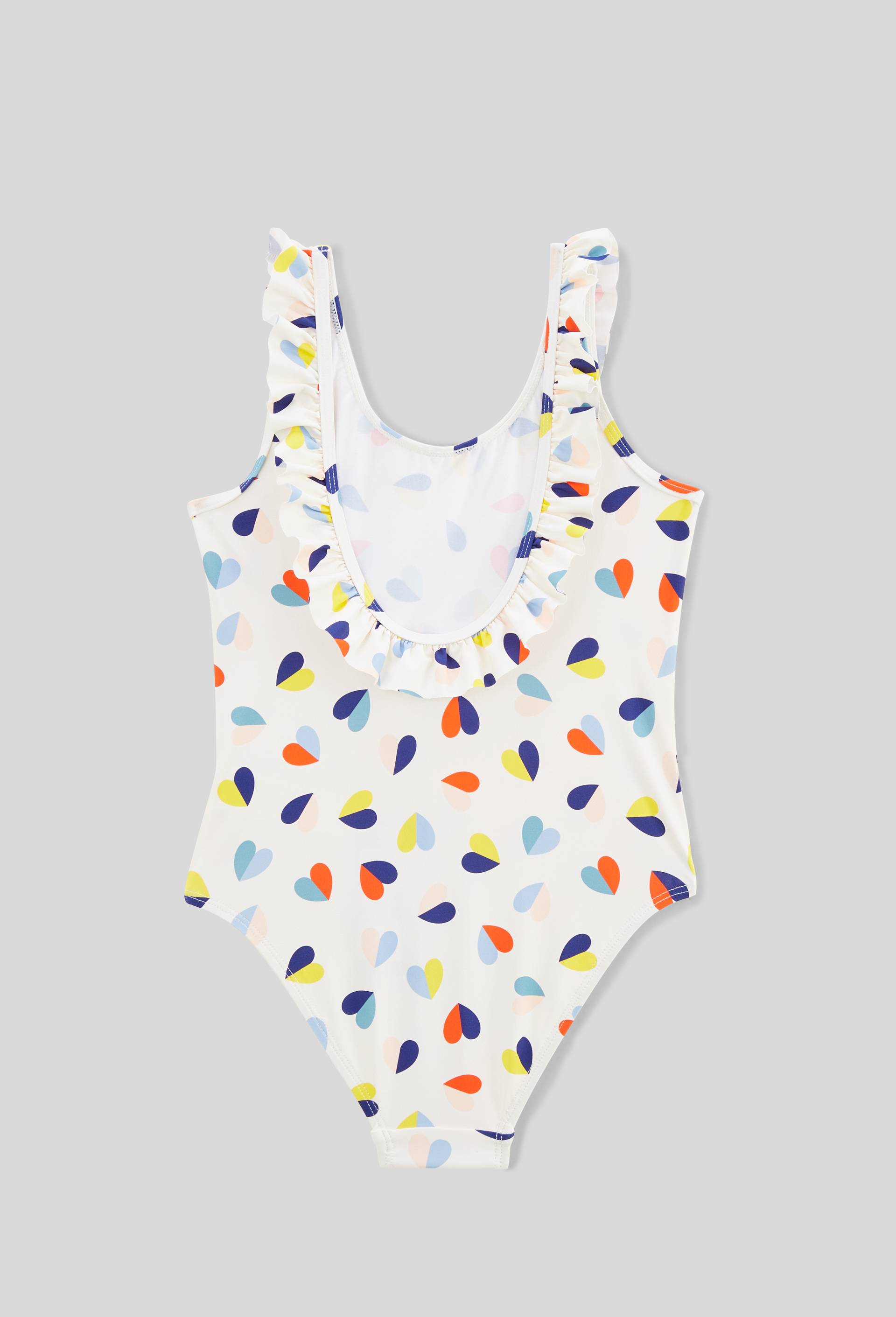 Maillot de bain 1 pièce imprimé, Bleu, large image number 1