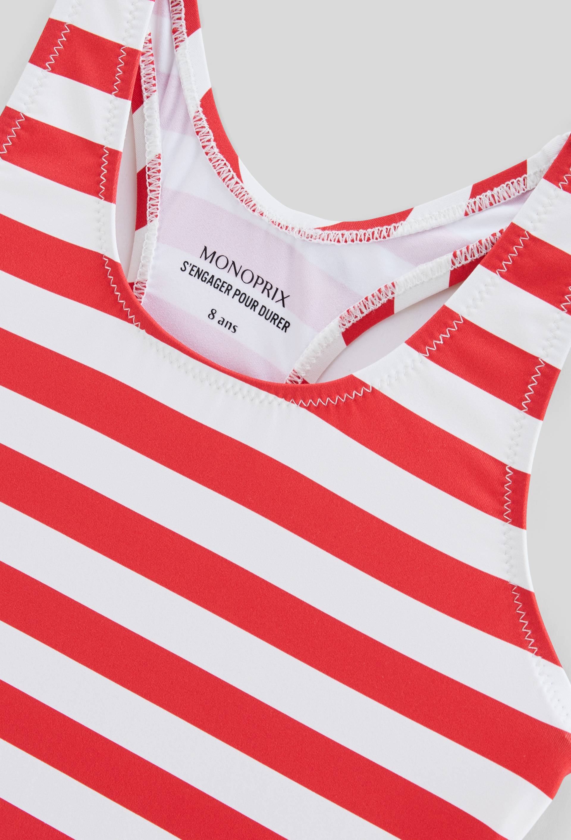 Maillot de bain 1 pi&egrave;ce imprim&eacute;, Rouge, large image number 2