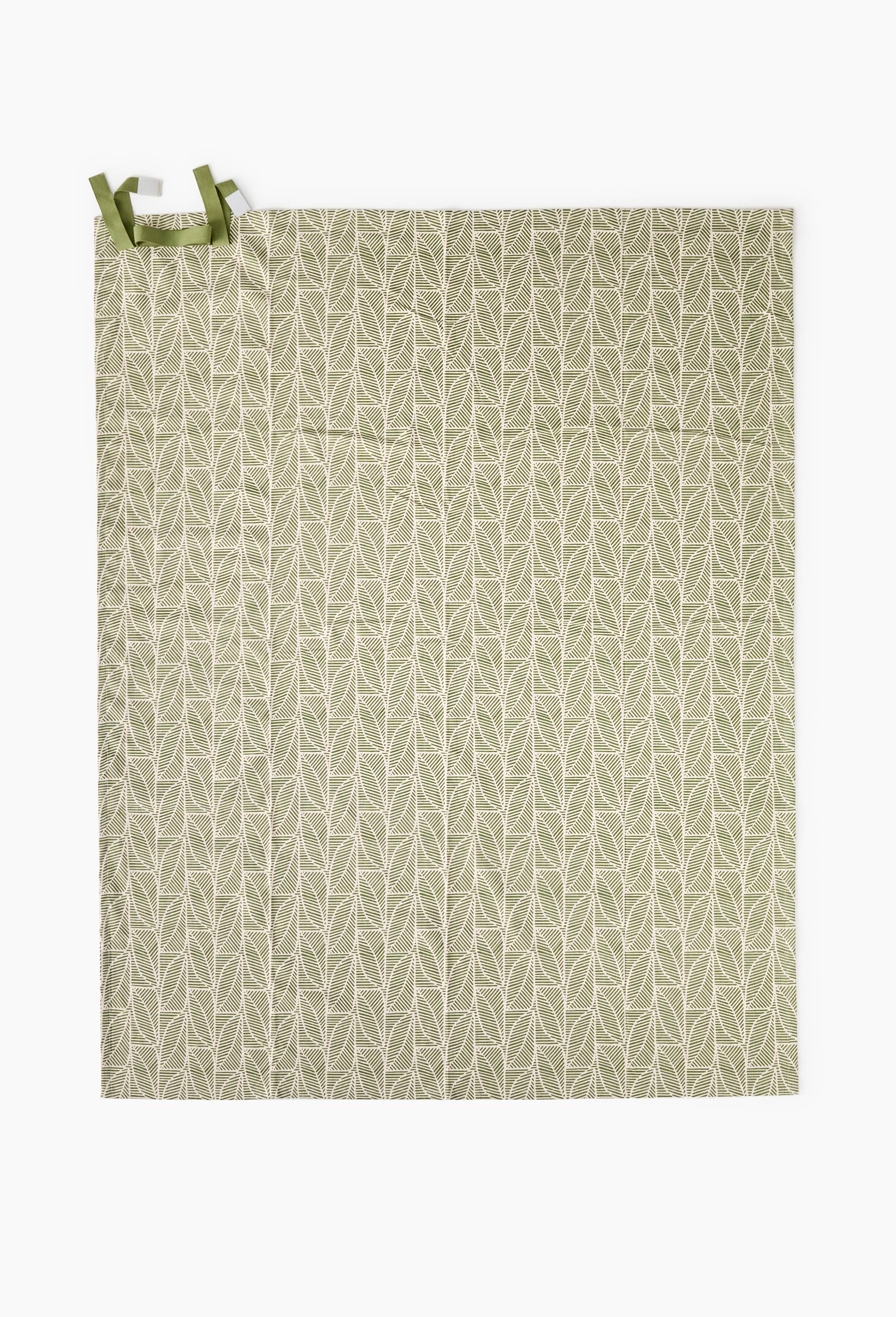 Tapis pique nique imprimé, 150x200cm, 100% coton, Vert, large image number 1.0