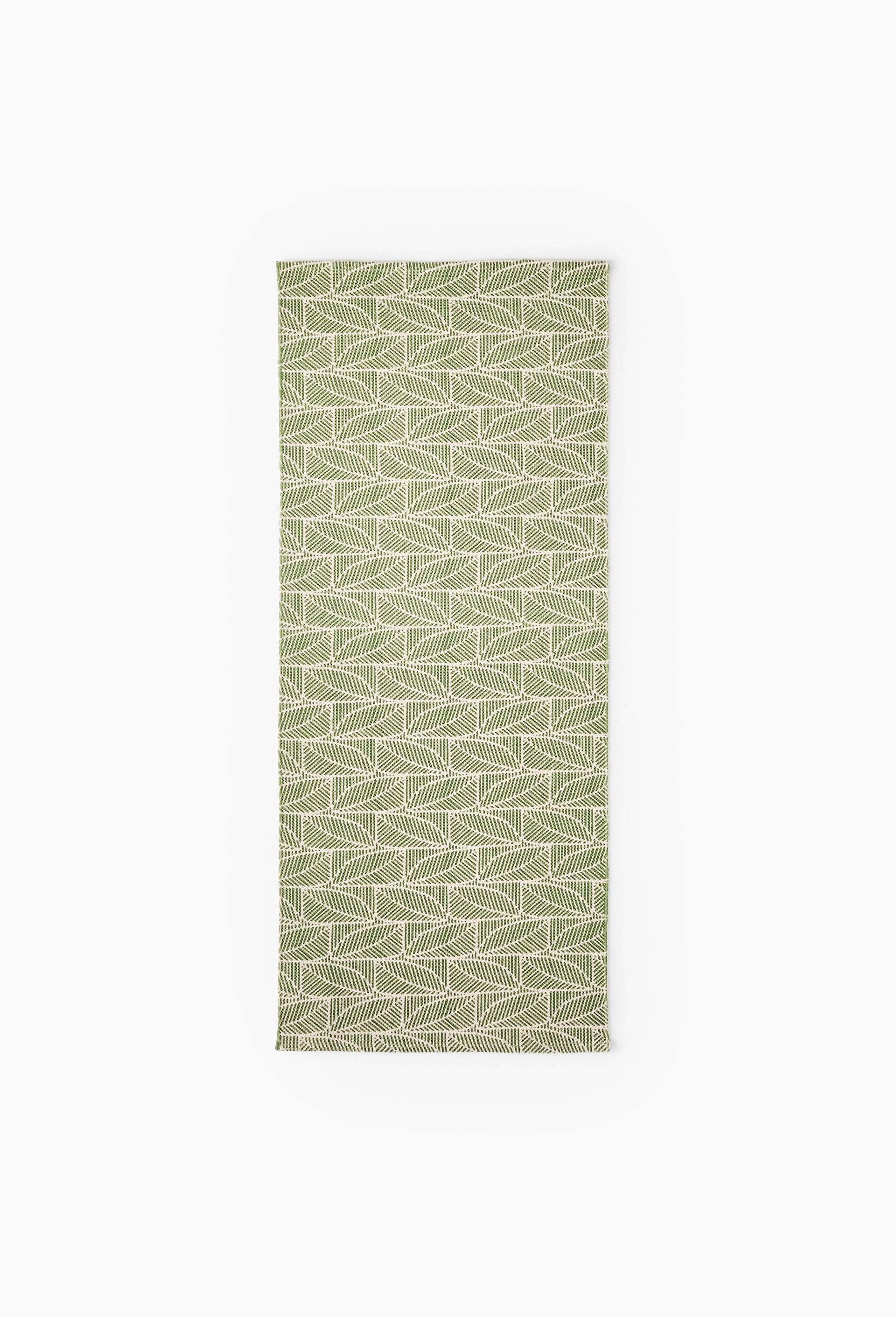 Tapis imprimé, 60x140cm, 100% coton, Vert, large image number 0