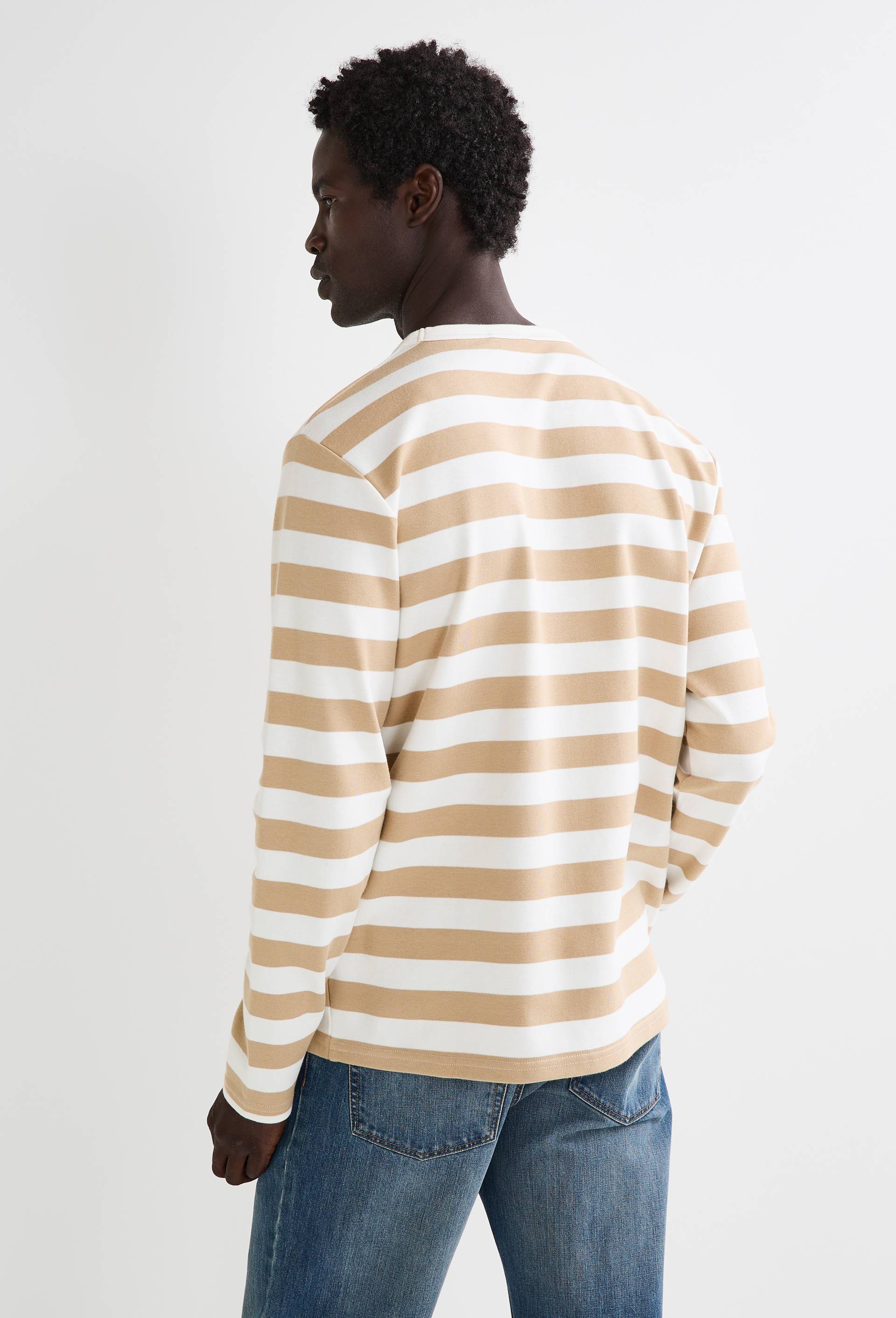 Marini&egrave;re en coton GOTS, Beige, large image number 1
