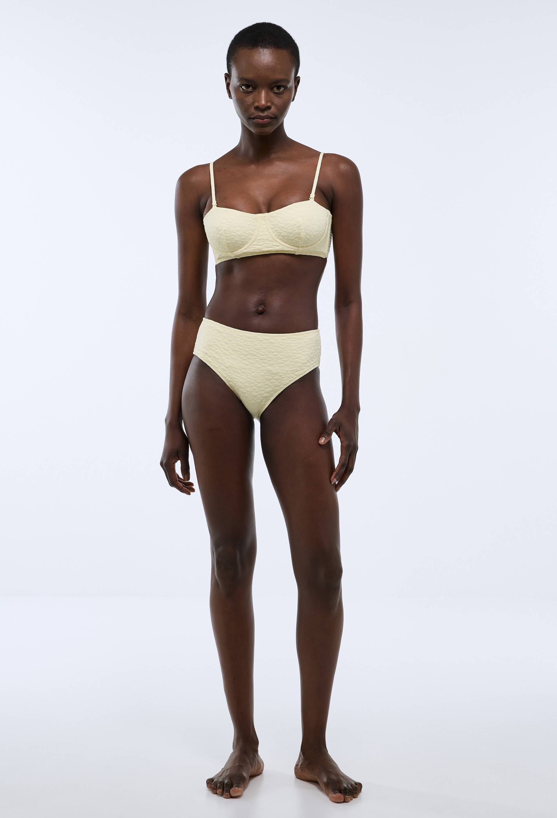 Haut de maillot de bain PIANA, Jaune clair, large image number 0
