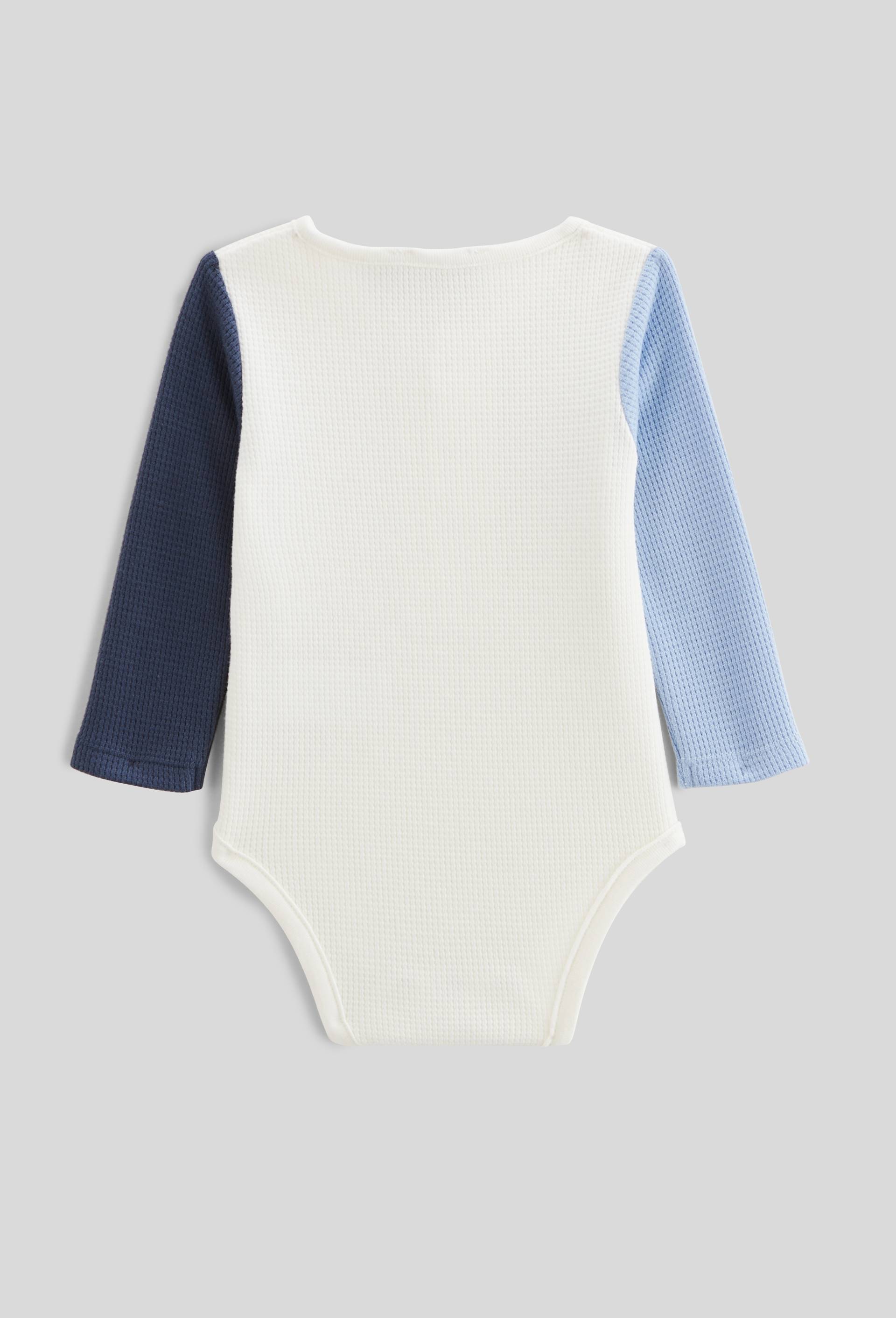 Body manches longues colorblock, Bleu fonc&eacute;, large image number 1