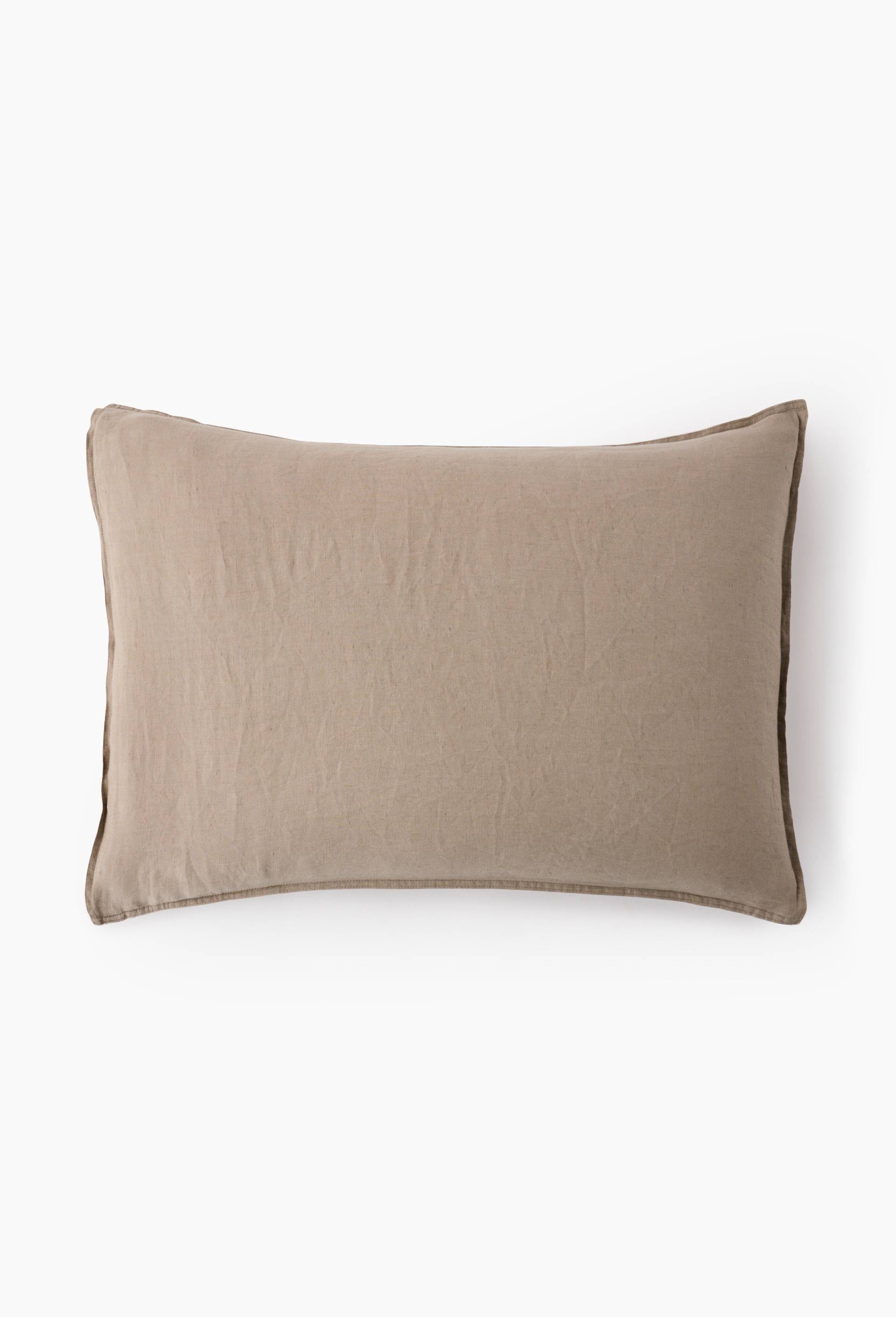 Taie d'oreiller, 100% lin, Gris, large image number 2.0