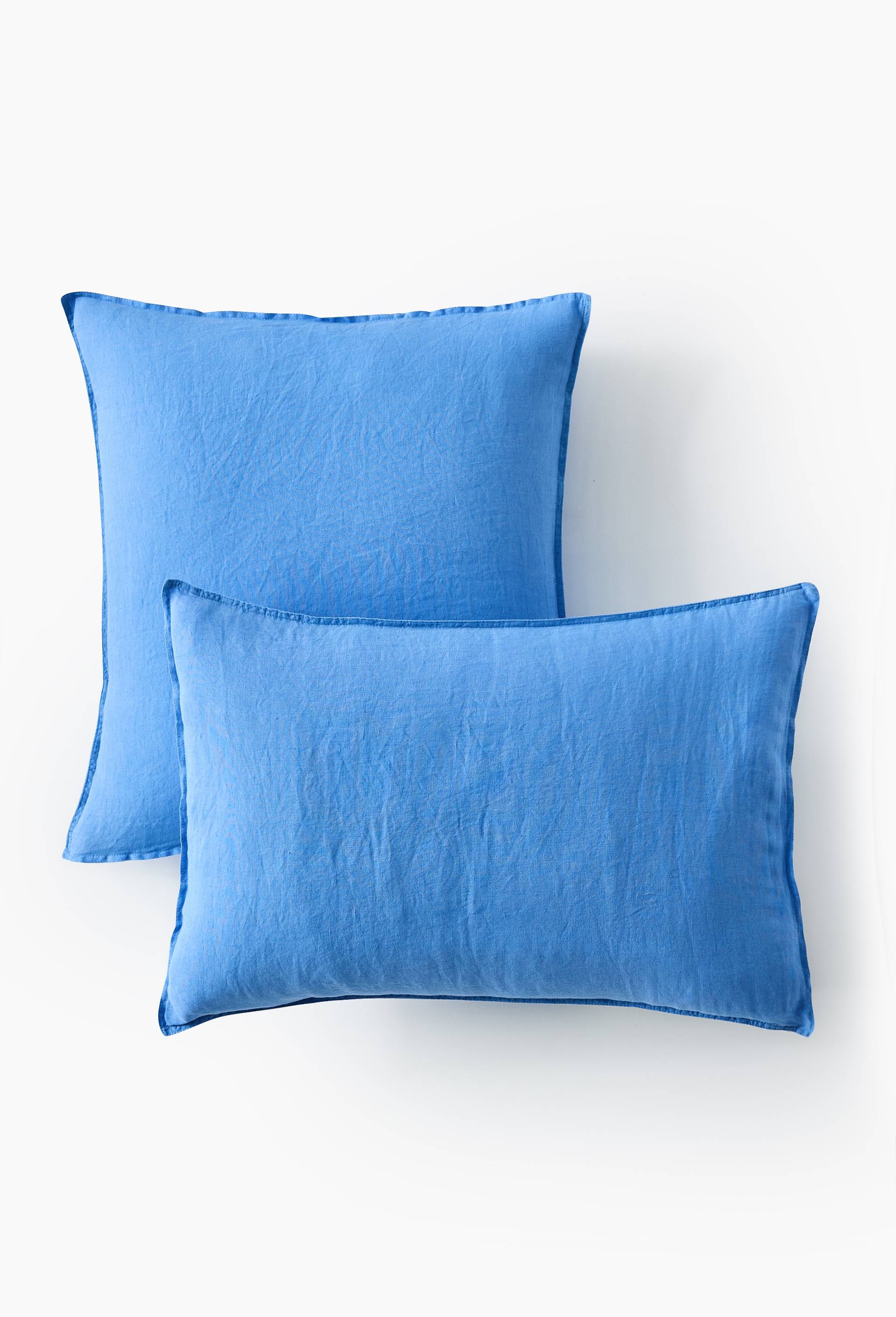Taie d'oreiller, 100% lin, Bleu, large image number 1.0