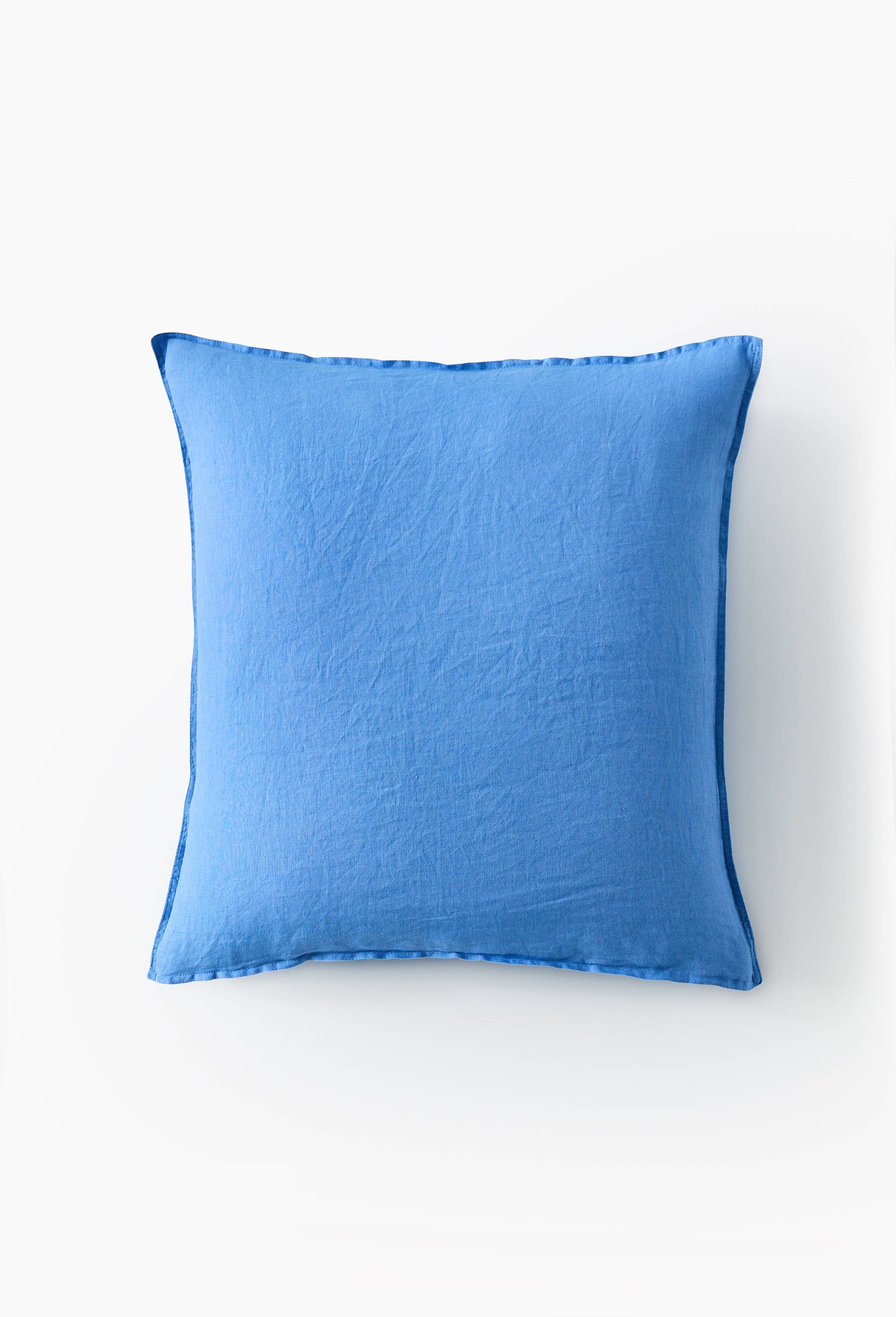 Taie d'oreiller, 100% lin, Bleu, large