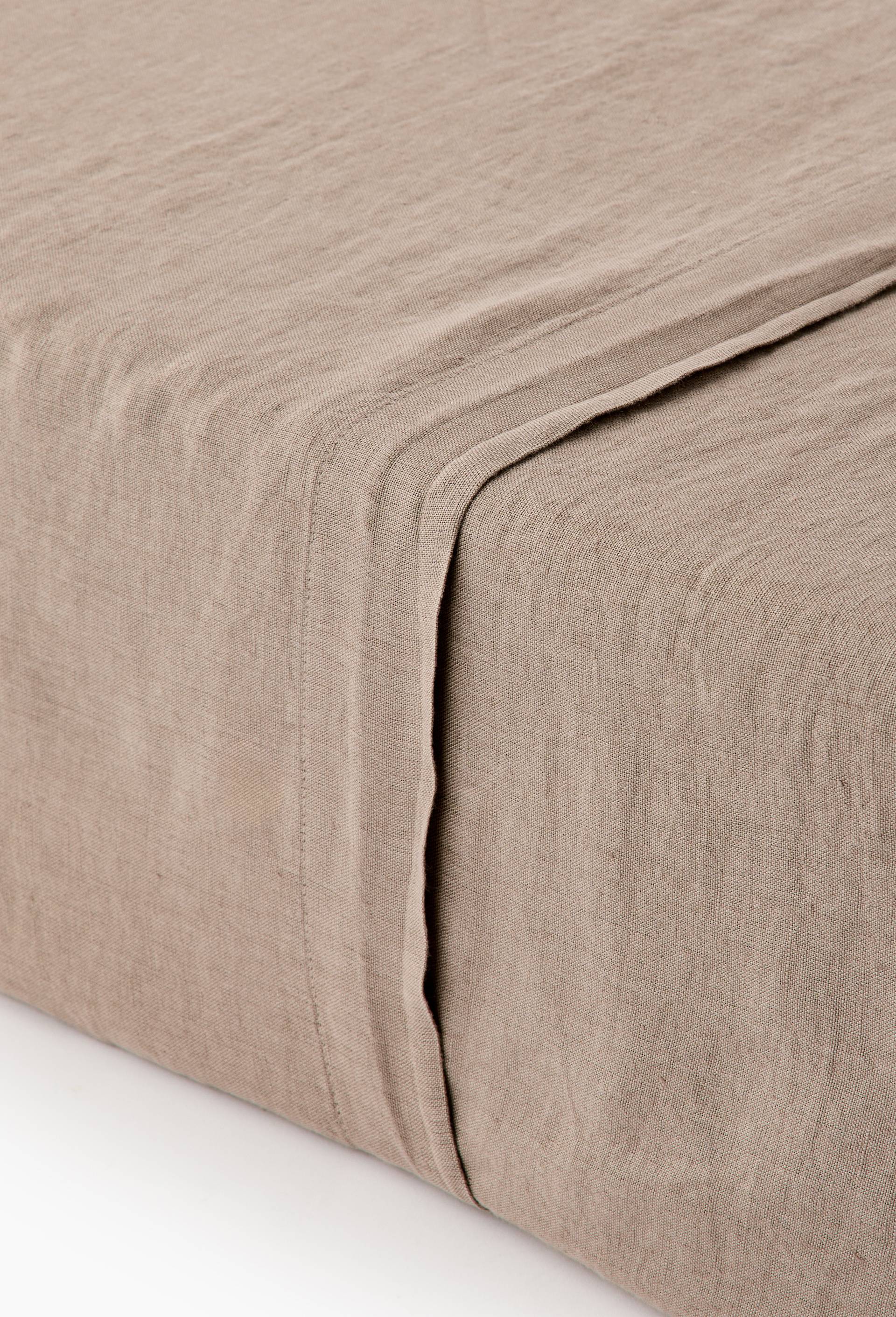 Drap plat, 100% lin, exclusivit&eacute; web, Gris, swatch image