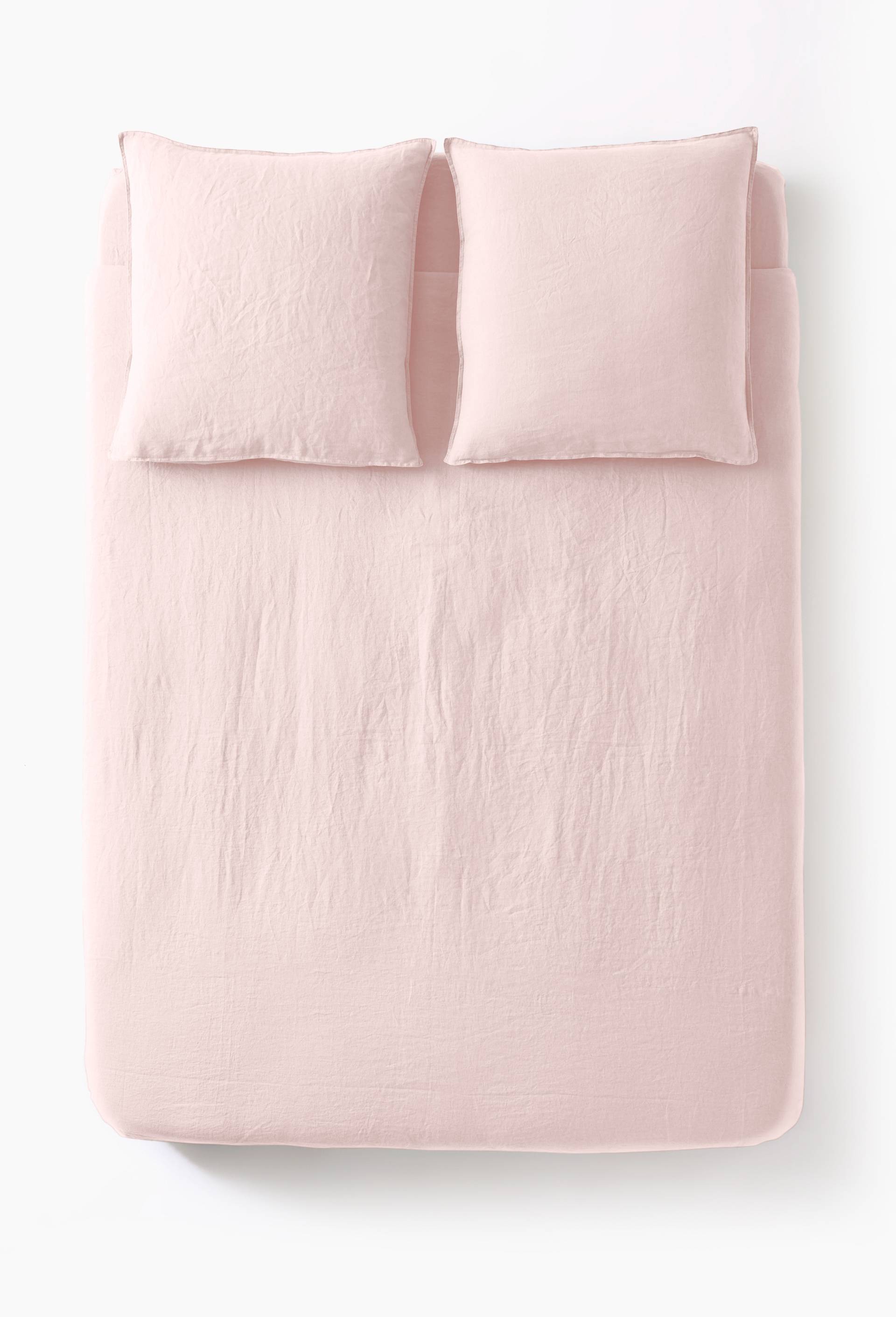 Housse de couette, 100% lin, Rose clair, large
