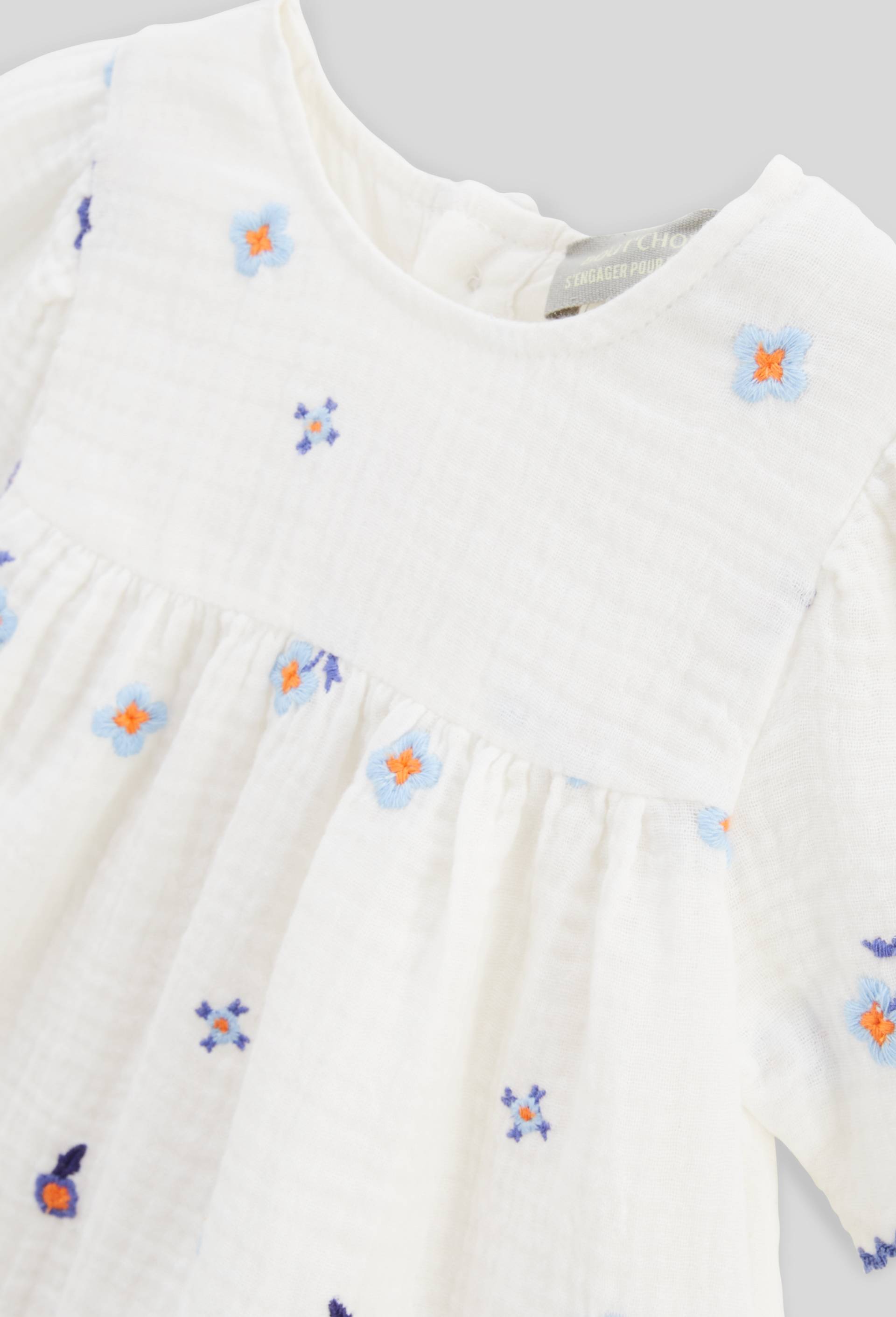 Robe manches courtes avec bloomer et bandeau, Ecru, large image number 2