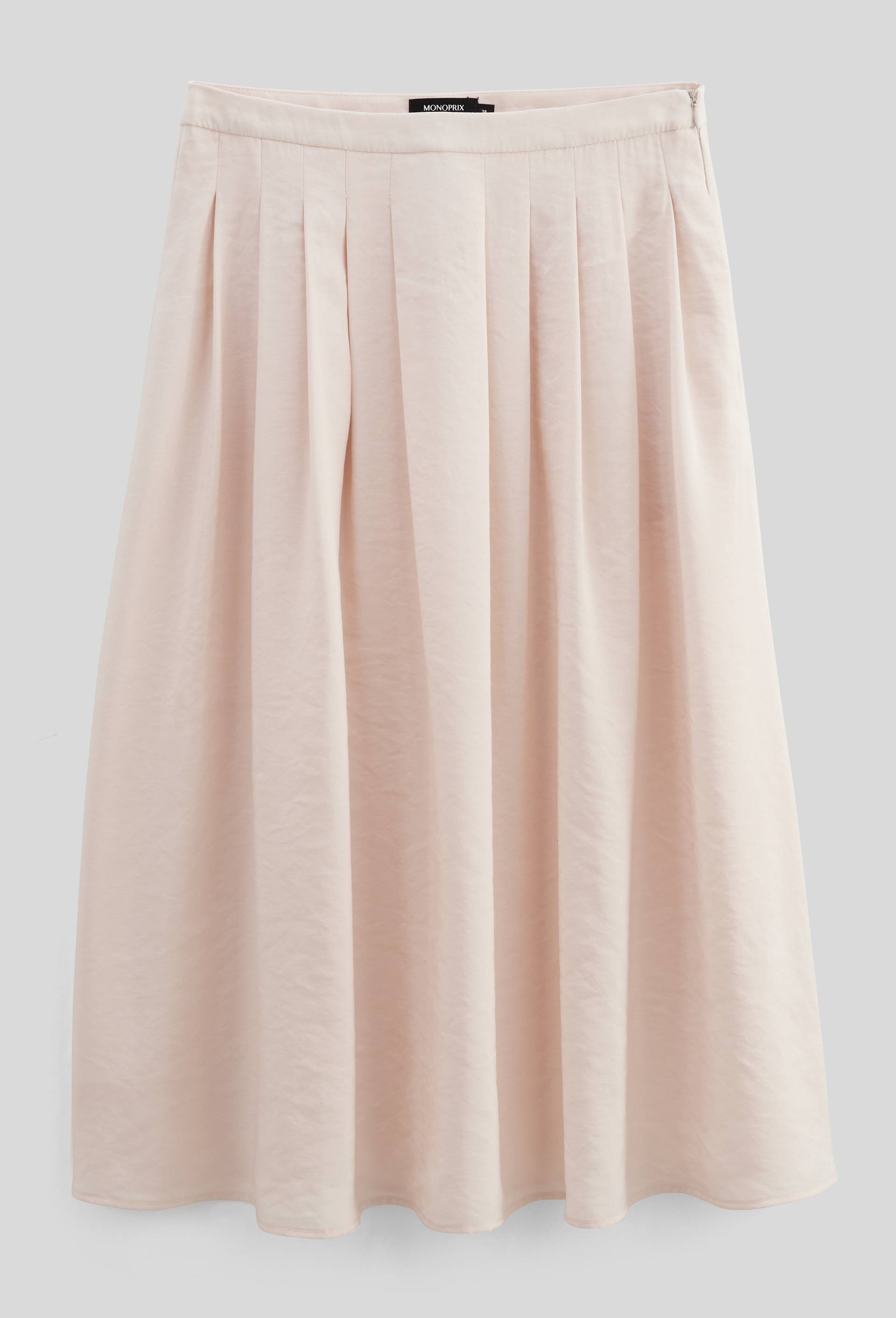 Jupe midi unie, Rose clair, large image number 2