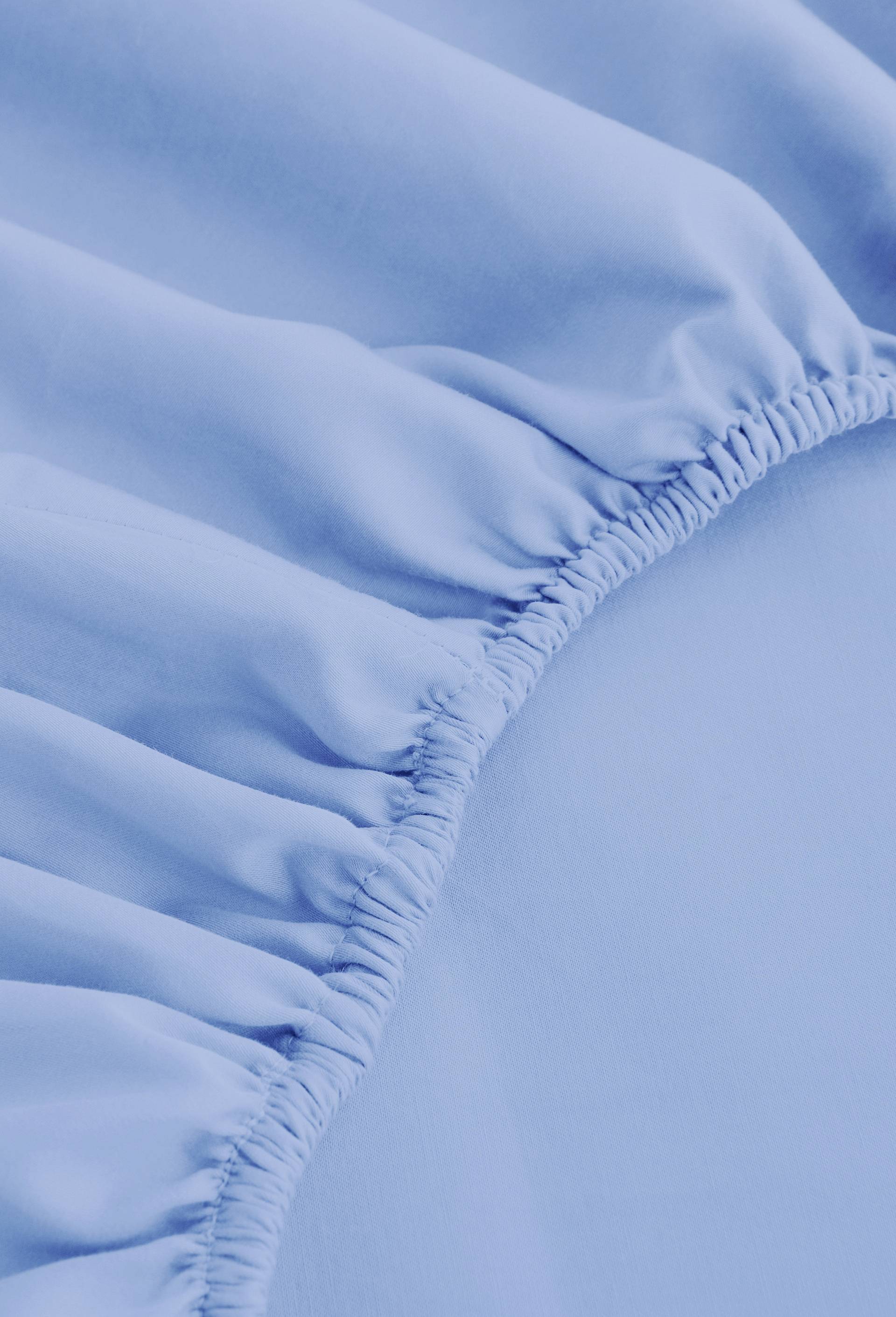 Drap housse, percale de coton, 100% coton bio GOTS, Bleu clair, large image number 1.0
