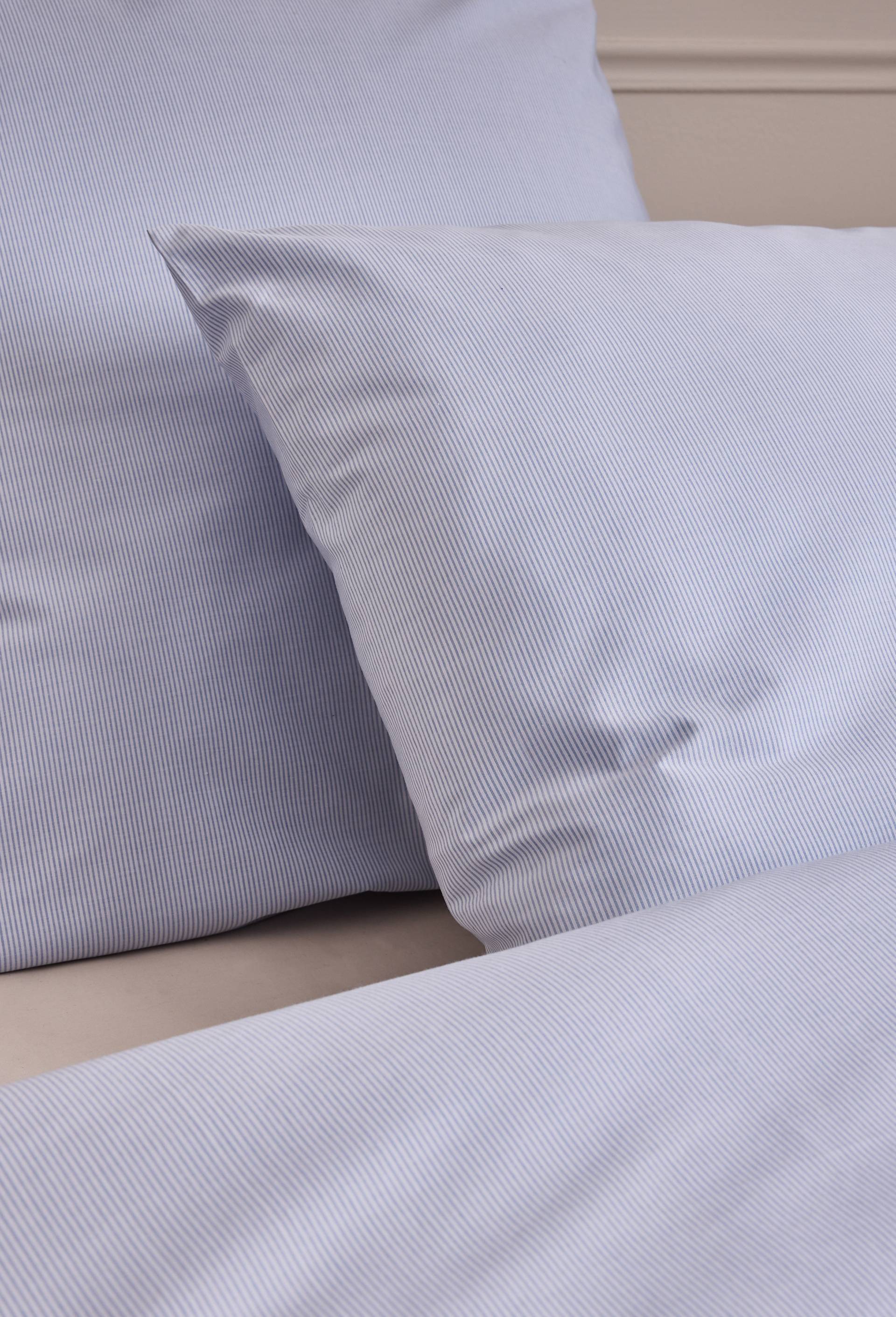 Taie d'oreiller, 100% coton bio GOTS, Bleu, large image number 0.0