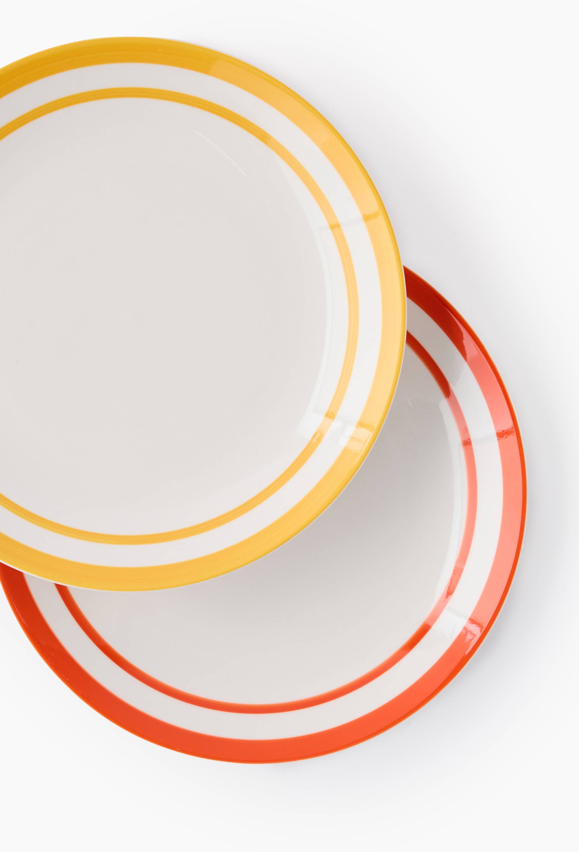 Assiette &agrave; dessert finition liser&eacute;, 15cm, Orange, large image number 1