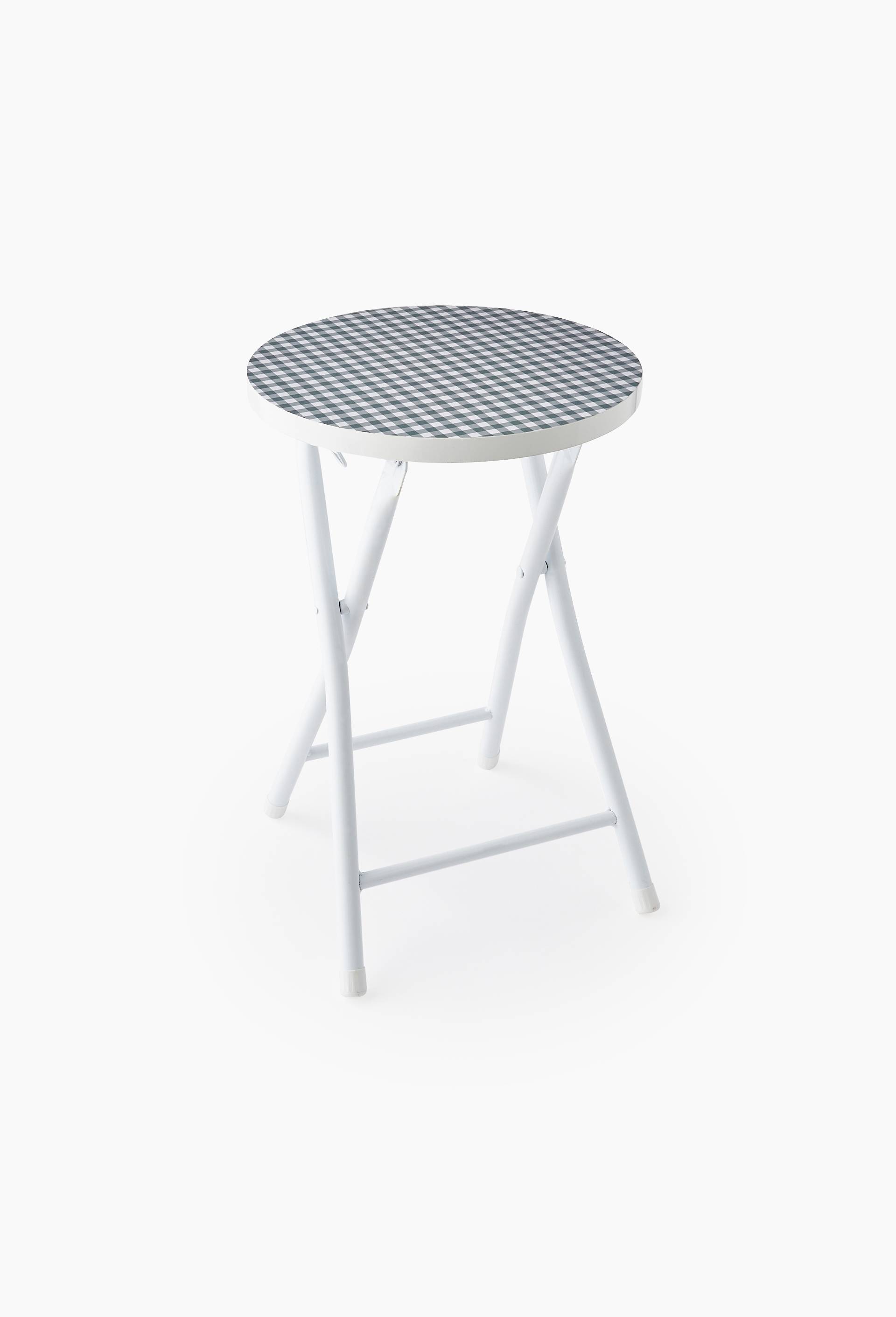 Tabouret pliable, 30x30x45 cm, en MDF, Bleu clair, large image number 0