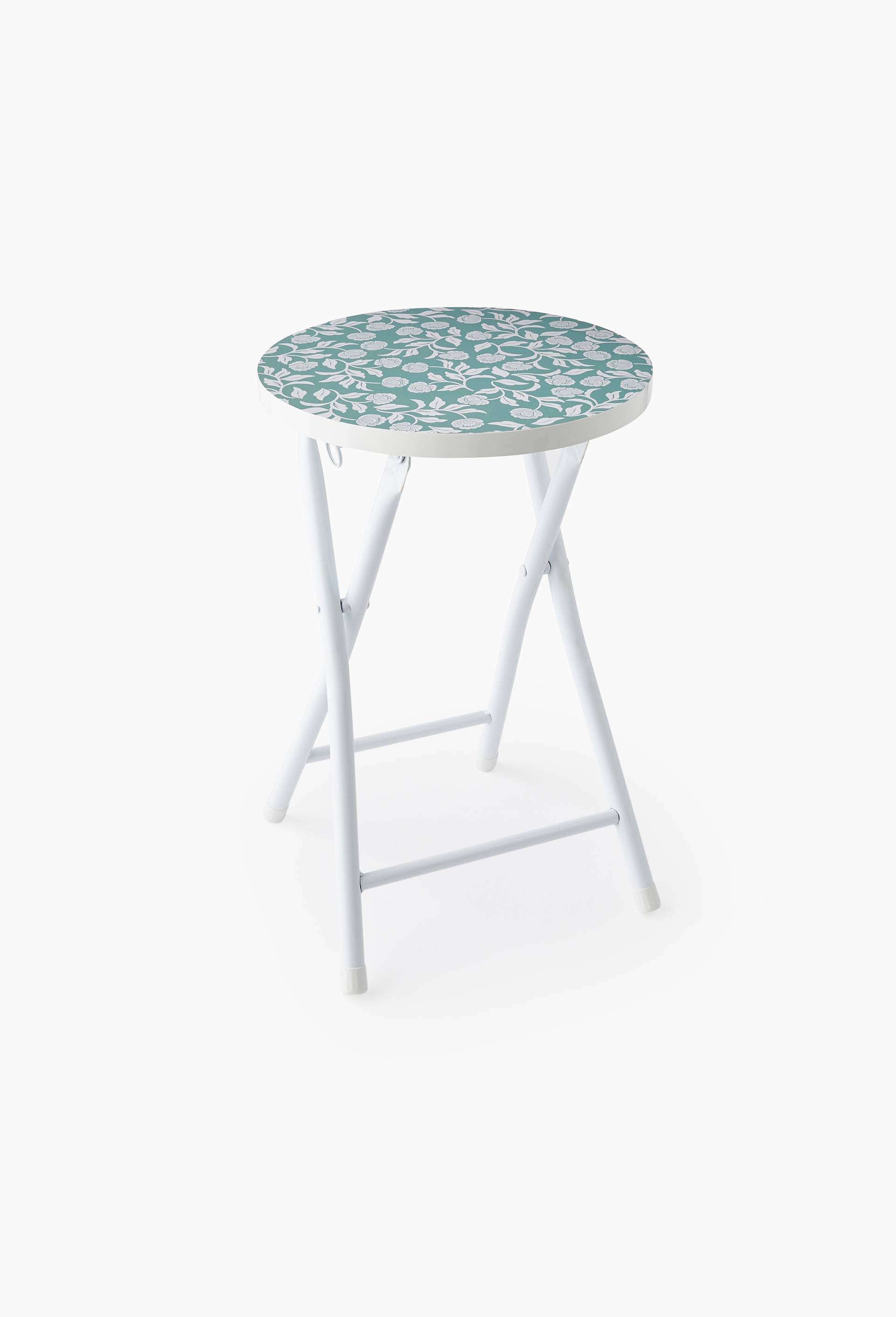 Tabouret pliable, 30x30x45 cm, en MDF, Bleu fonc&eacute;, large image number 0
