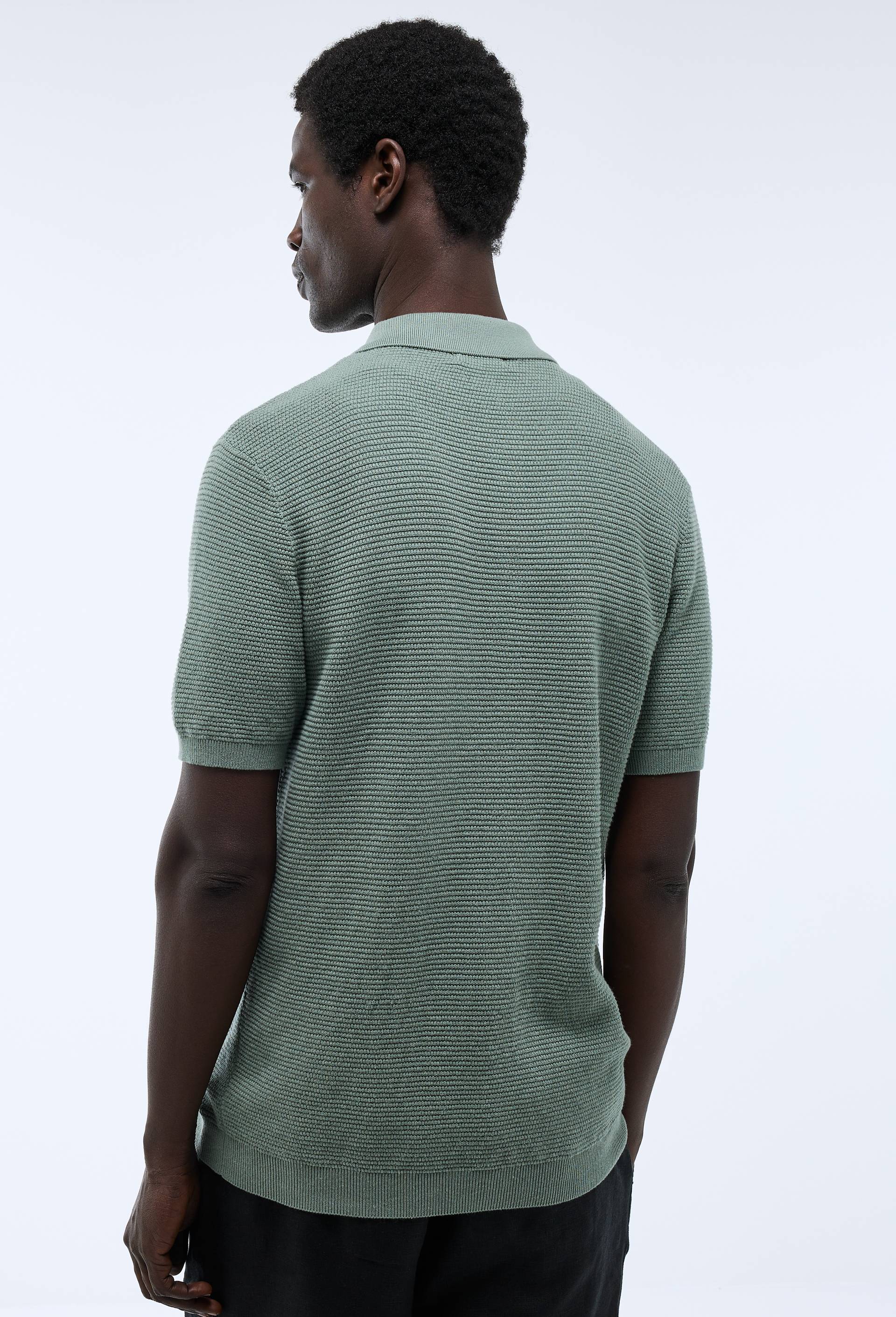 Polo en maille de coton, Vert clair, large image number 2