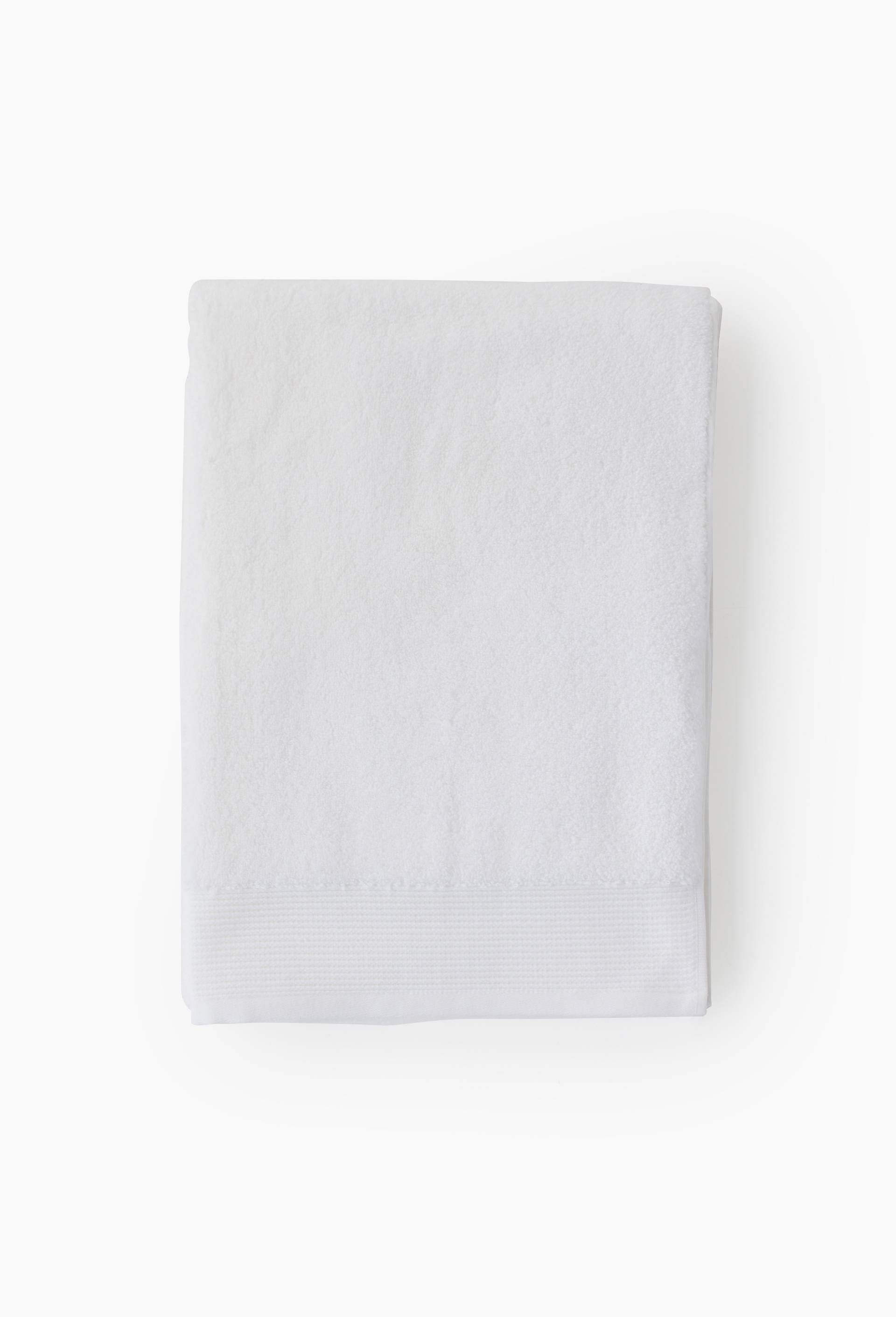 Serviette de bain z&eacute;ro twist, en coton BIO GOTS, Blanc, large image number 0