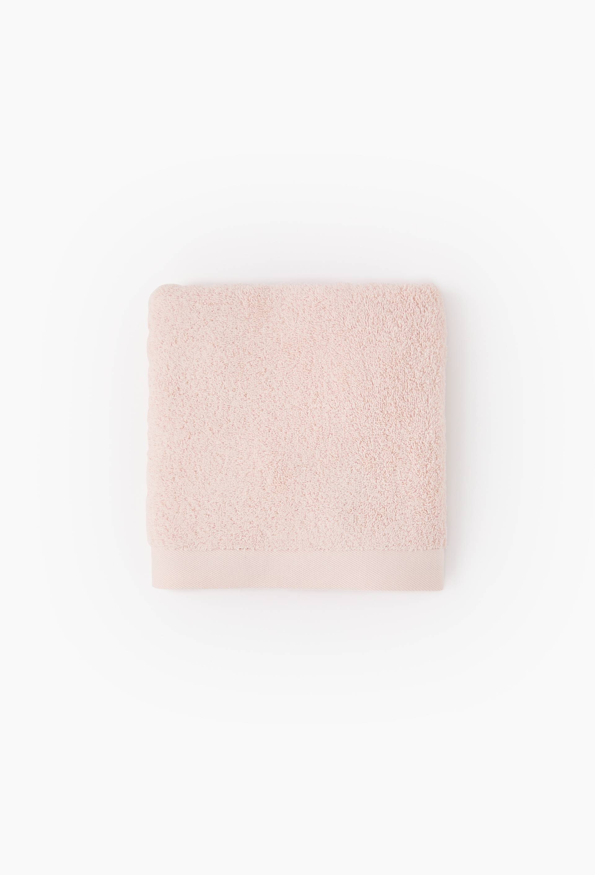Serviette de bain unie, en coton BIO GOTS, Rose clair, large image number 0