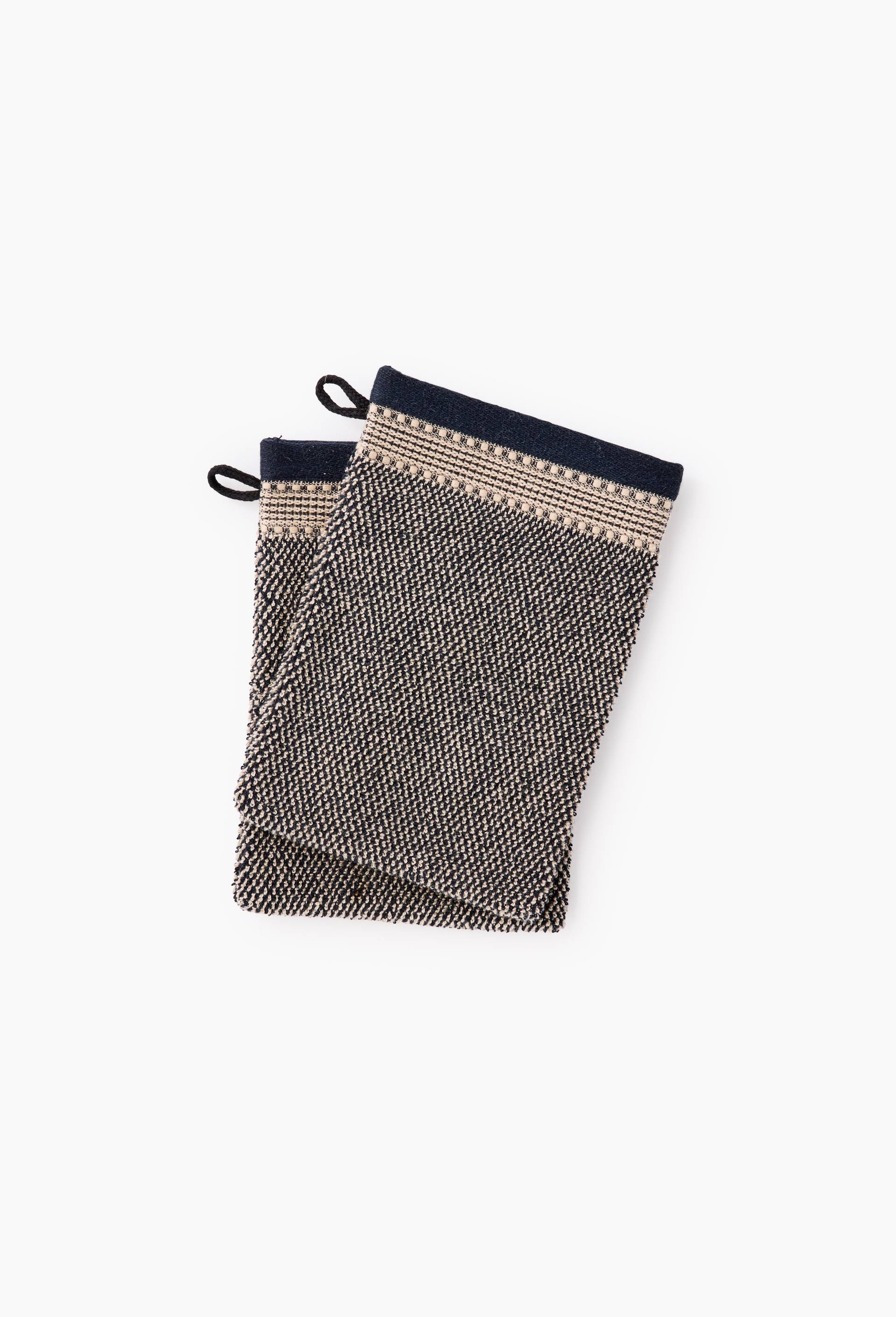 Lot de 2 gants, 15x21cm, en coton BIO GOTS, Noir, large image number 0