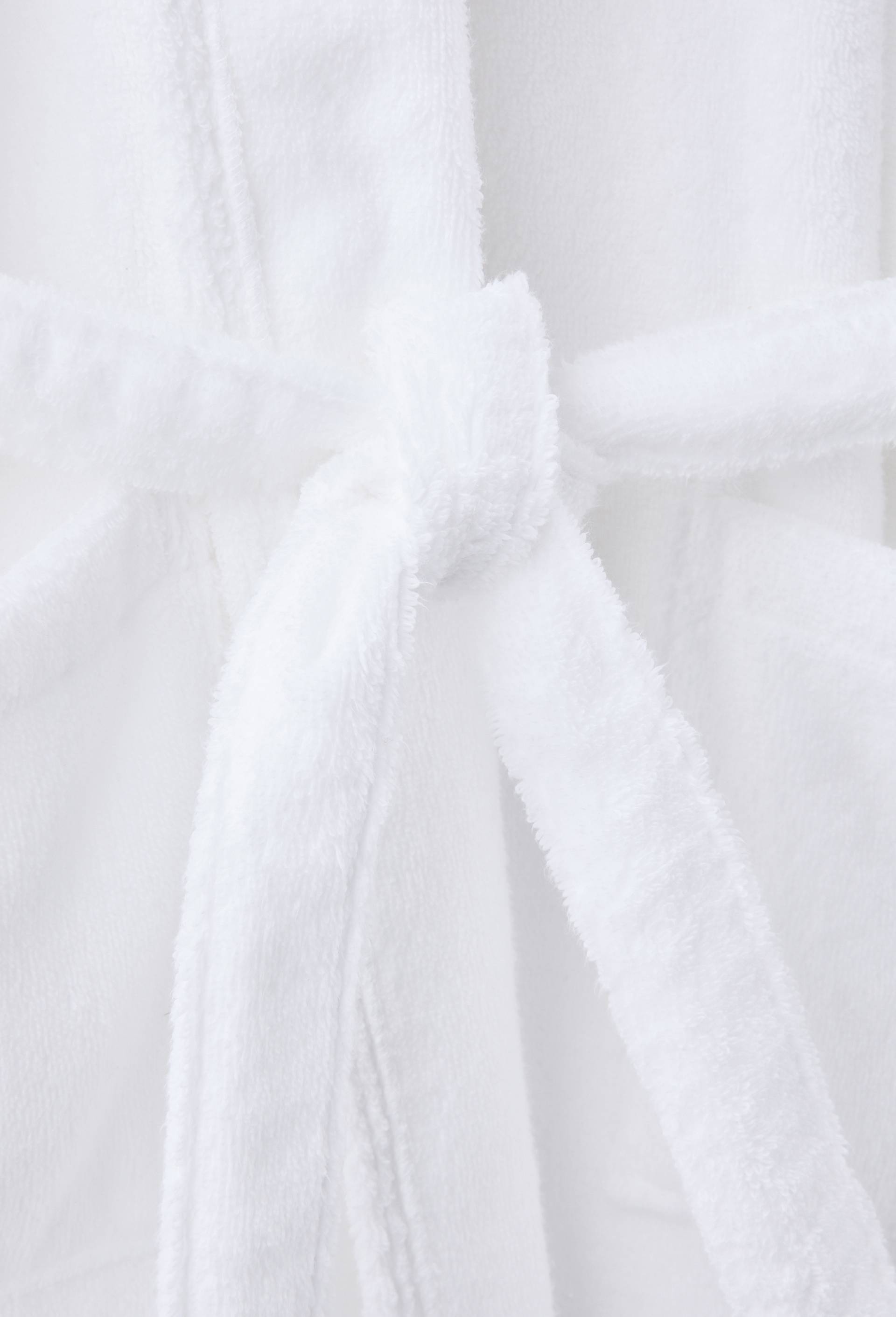Peignoir z&eacute;ro twist, M/L, en coton BIO GOTS, Blanc, large image number 2.0