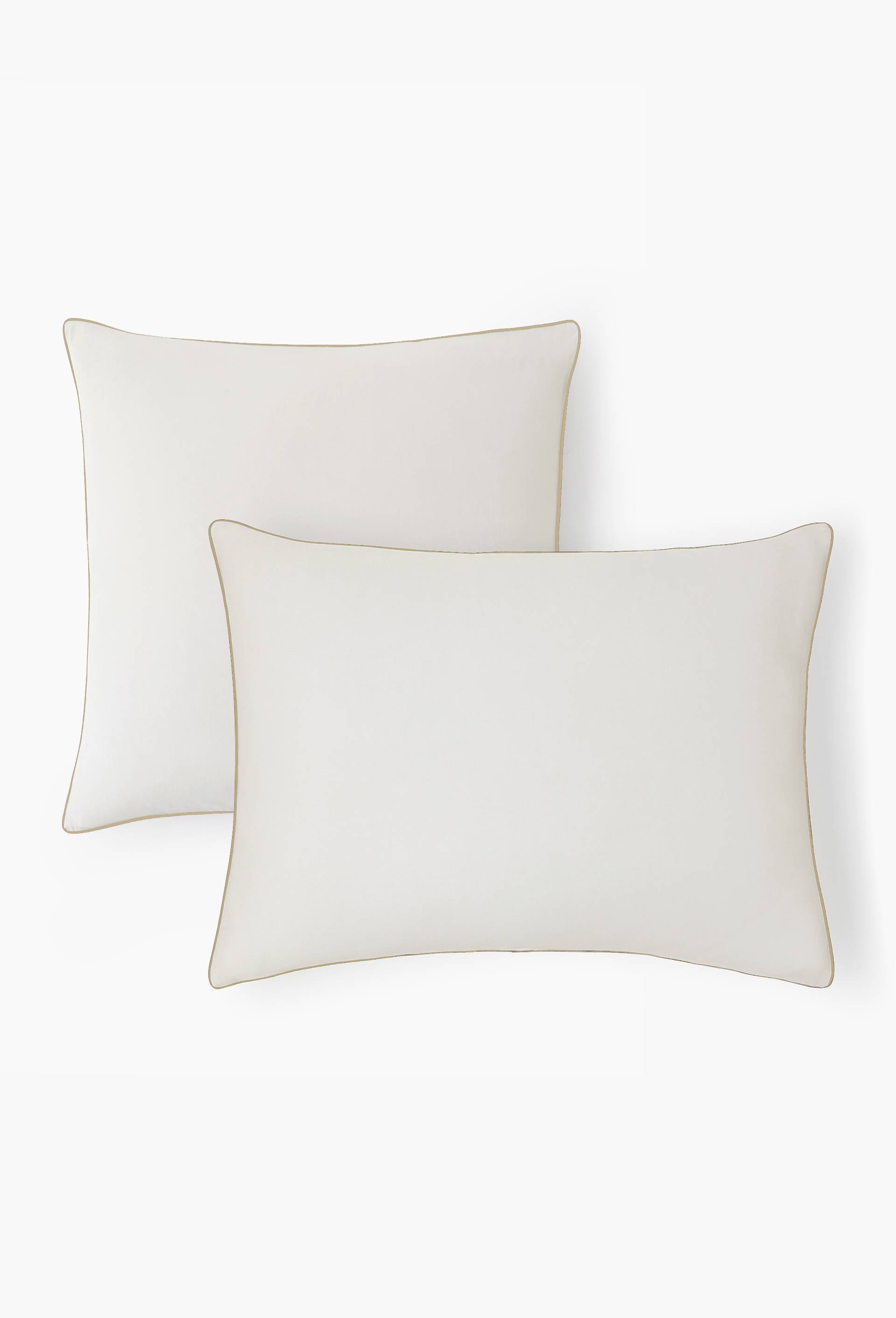 Taie d'oreiller, satin de coton bio GOTS, Ecru, large image number 1.0