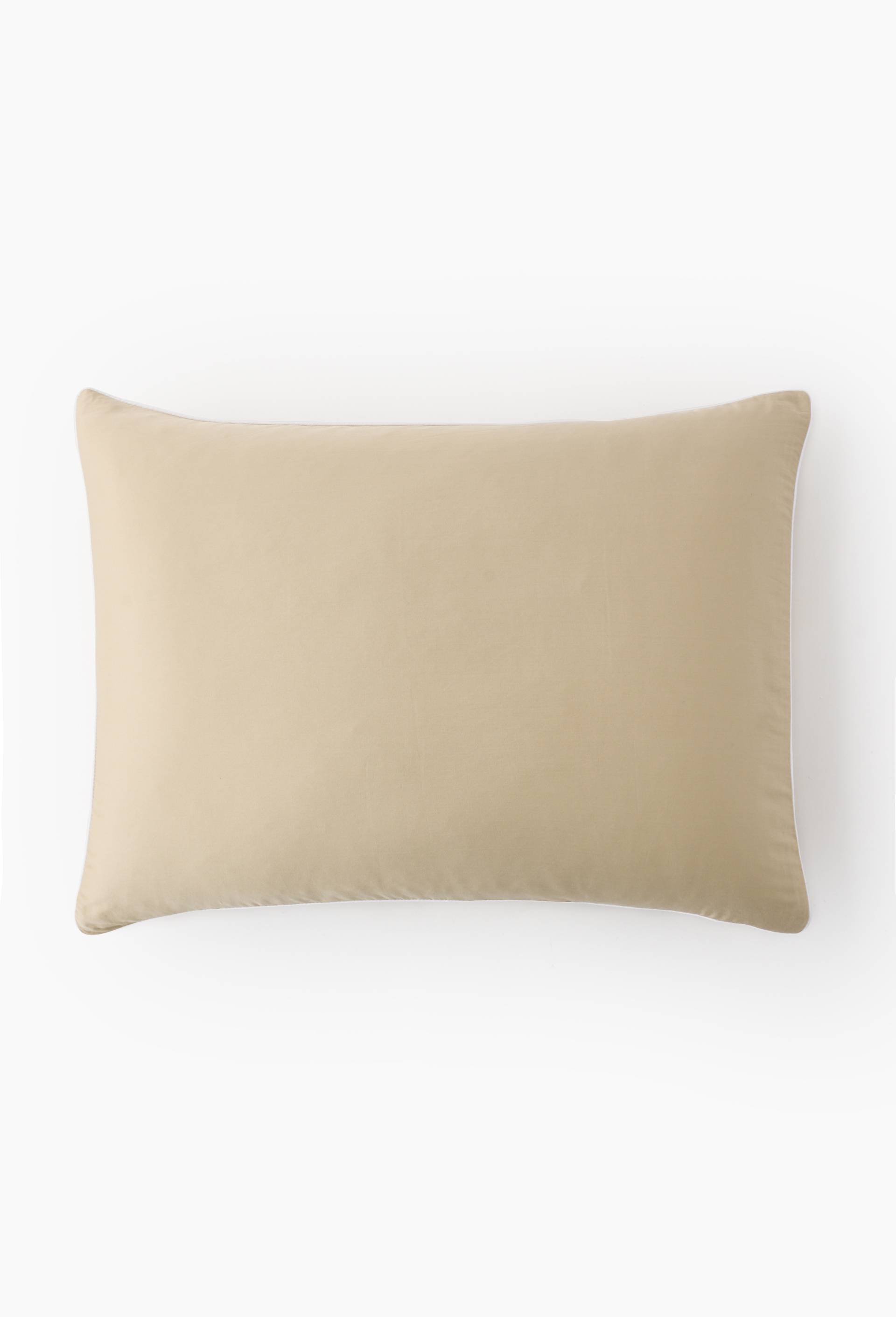 Taie d'oreiller satin de coton bio GOTS, Beige clair, large image number 2