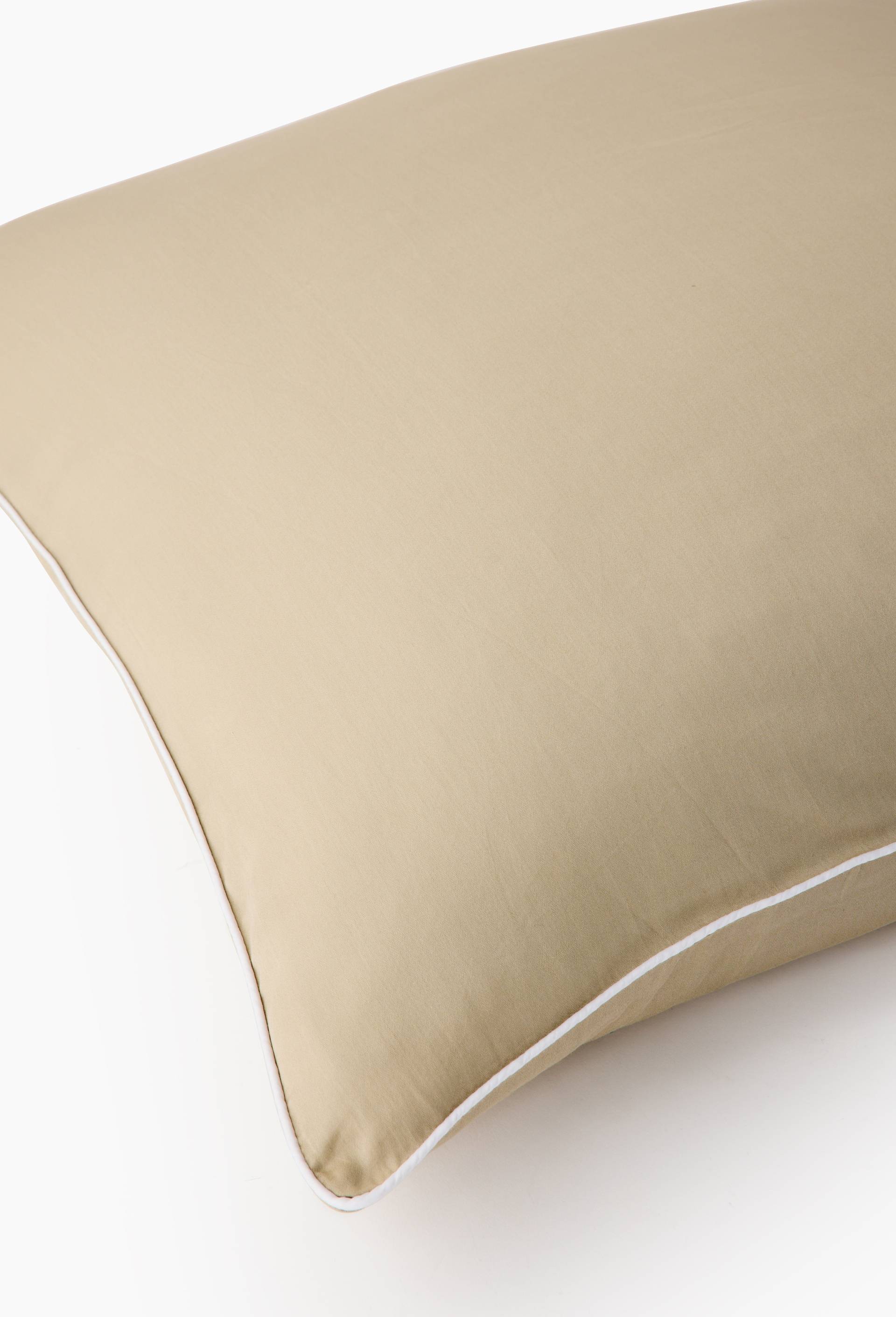 Taie d'oreiller satin de coton bio GOTS, Beige clair, large image number 3.0