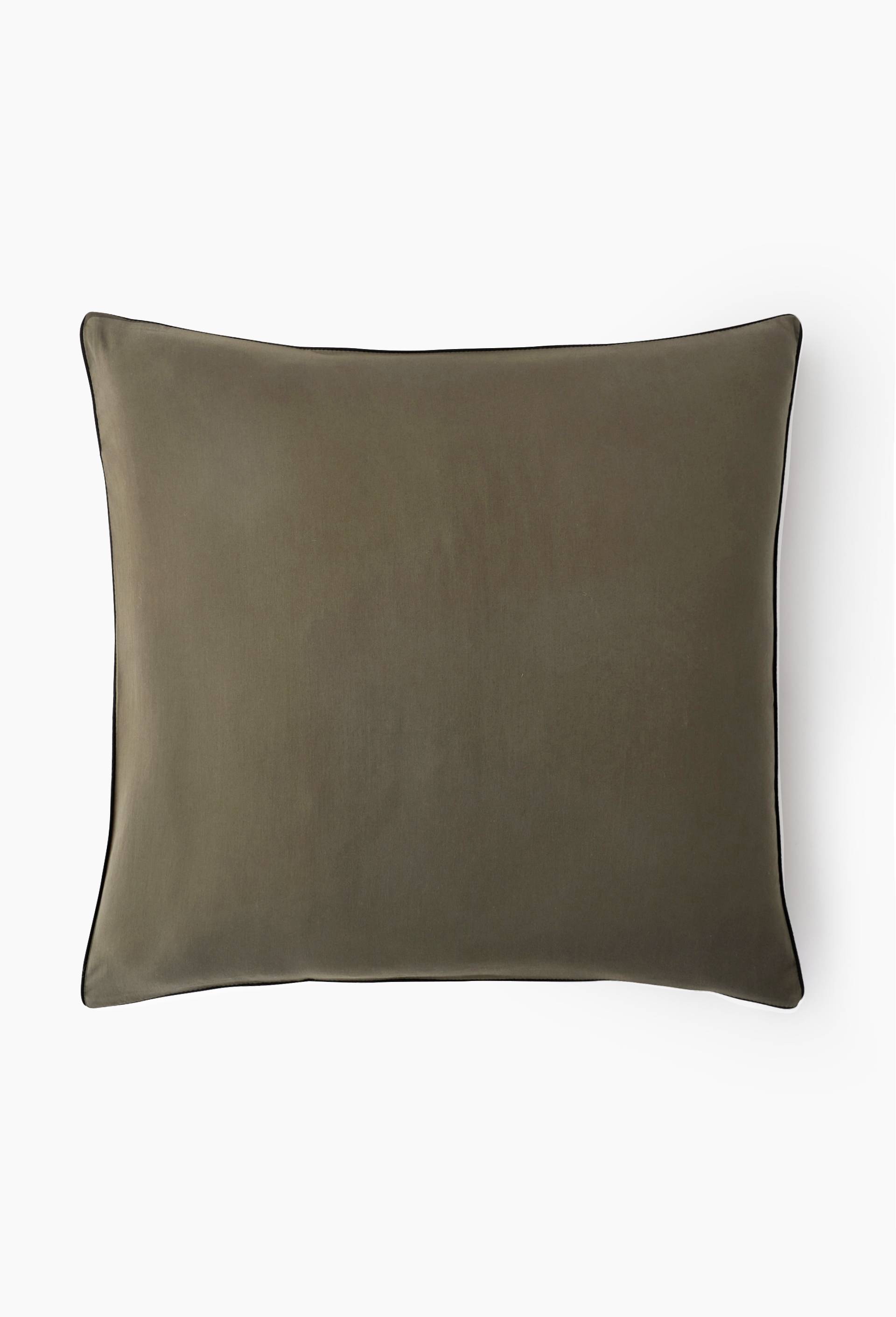 Taie d'oreiller en satin de coton bio, GOTS, Vert clair, large