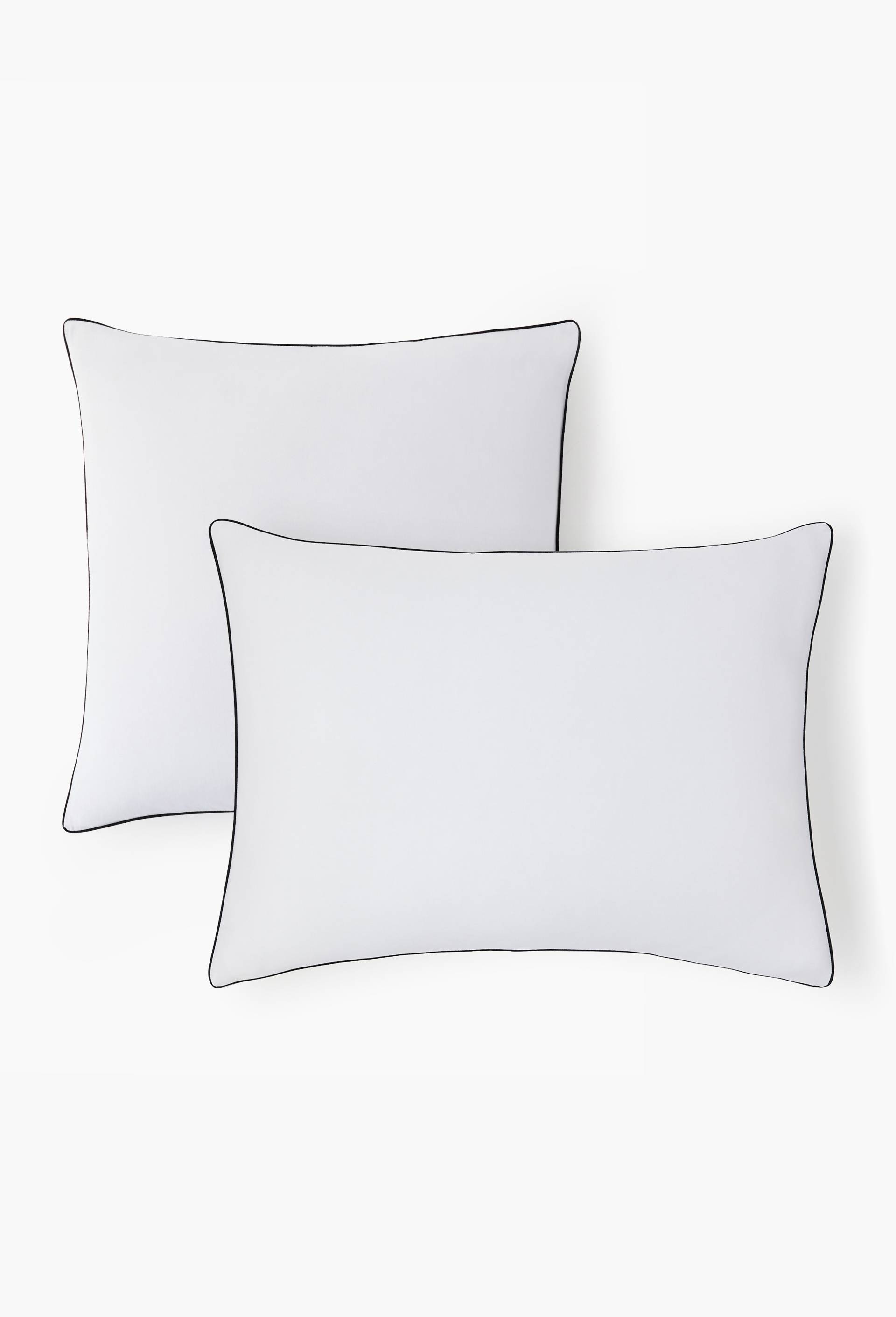 Taie d'oreiller, satin de coton bio, Blanc, large