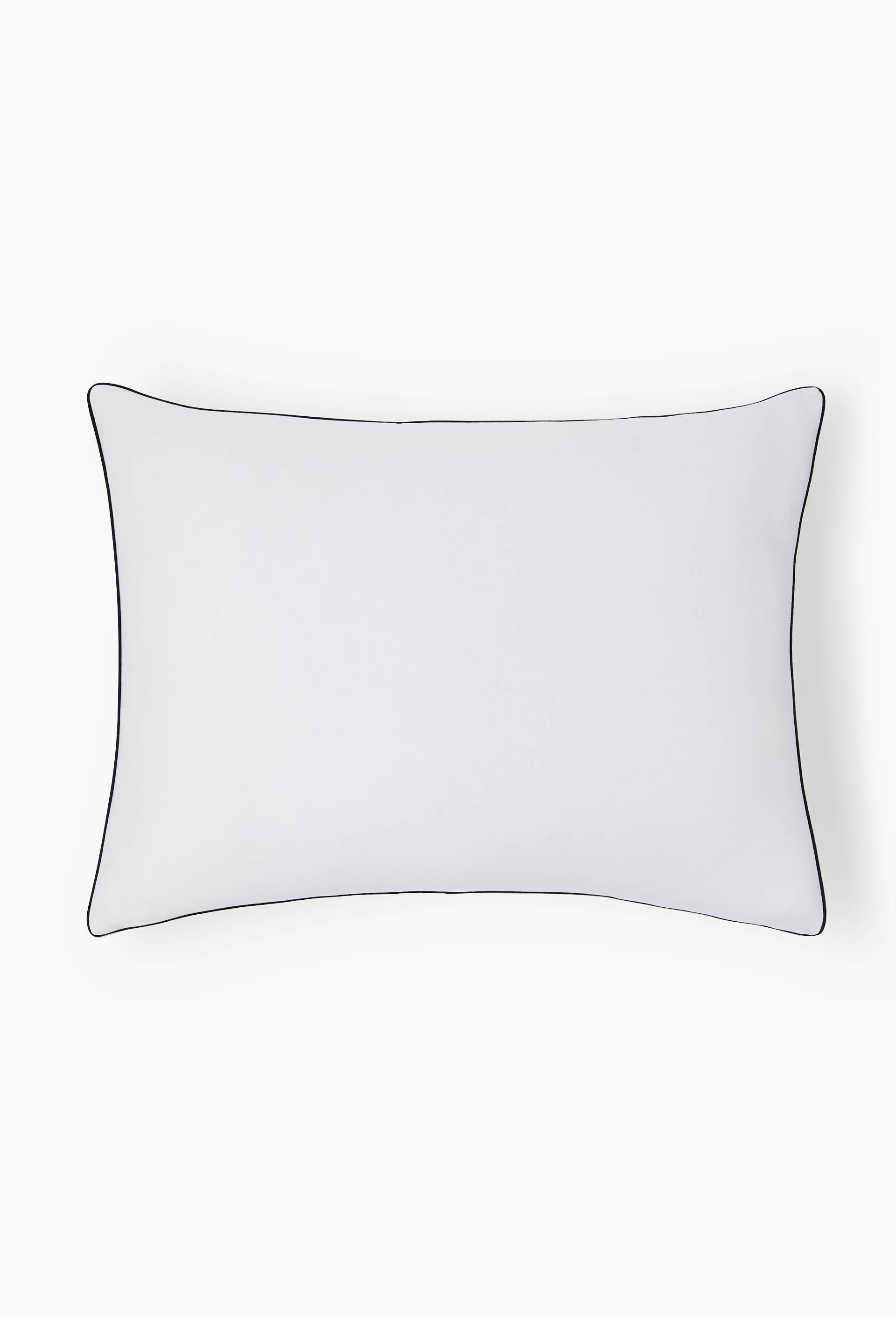 Taie d'oreiller, satin de coton bio, Blanc, large