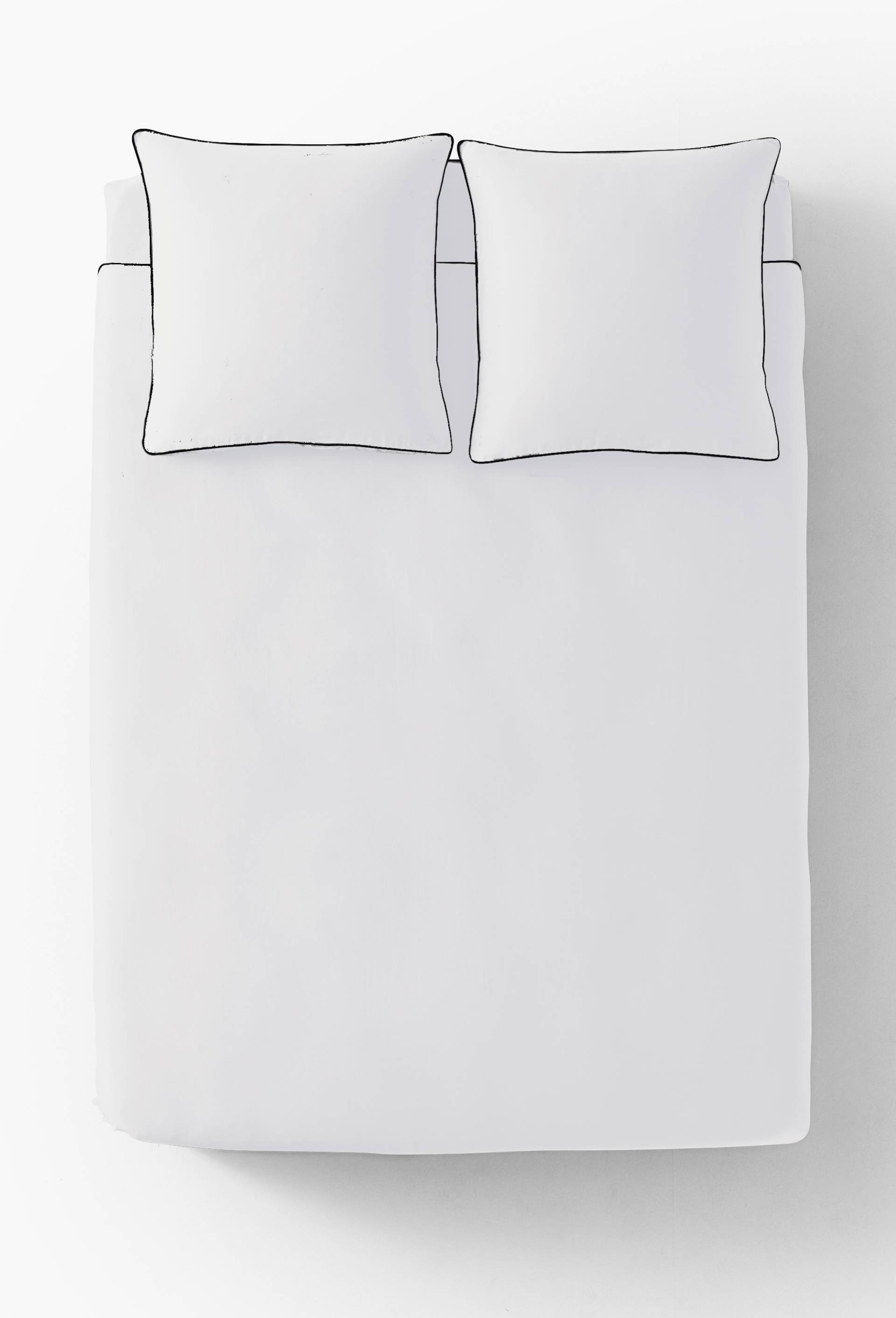 Housse de couette, satin de coton bio, Blanc, large image number 1