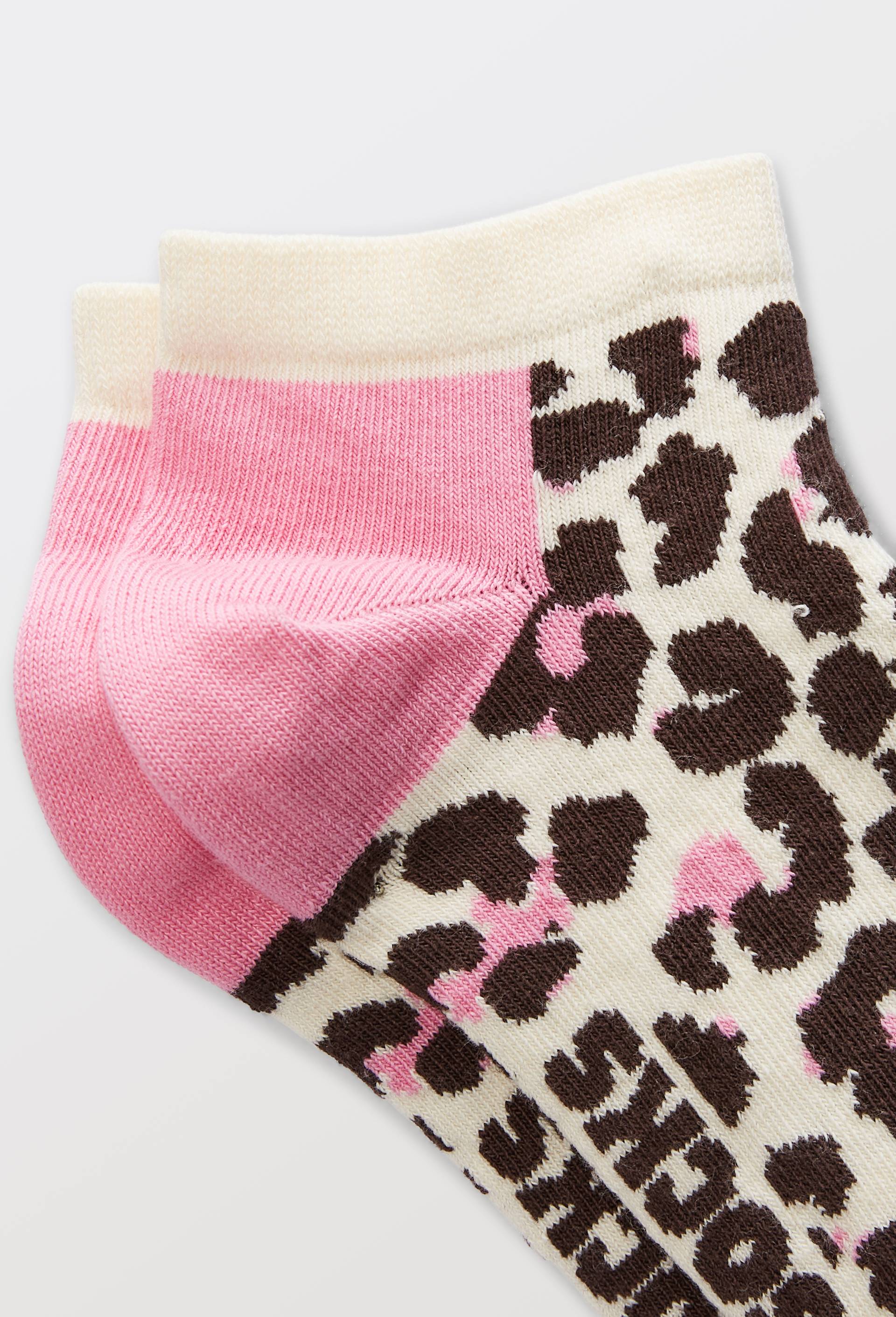 Paire de mini-socquettes fantaisie en coton HAPPY SOCKS, Rose, large image number 1