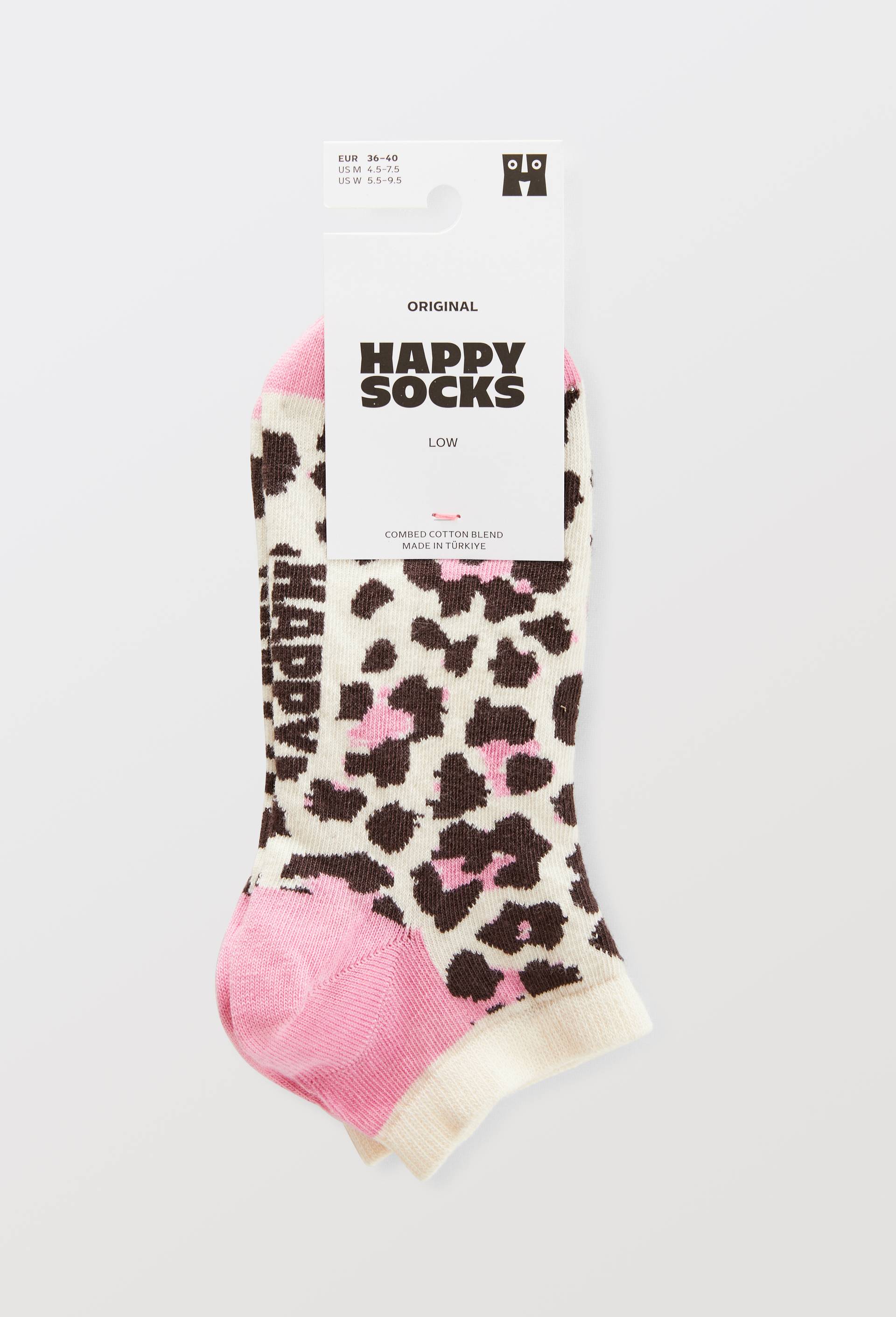 Paire de mini-socquettes fantaisie en coton HAPPY SOCKS, Rose, large image number 2.0