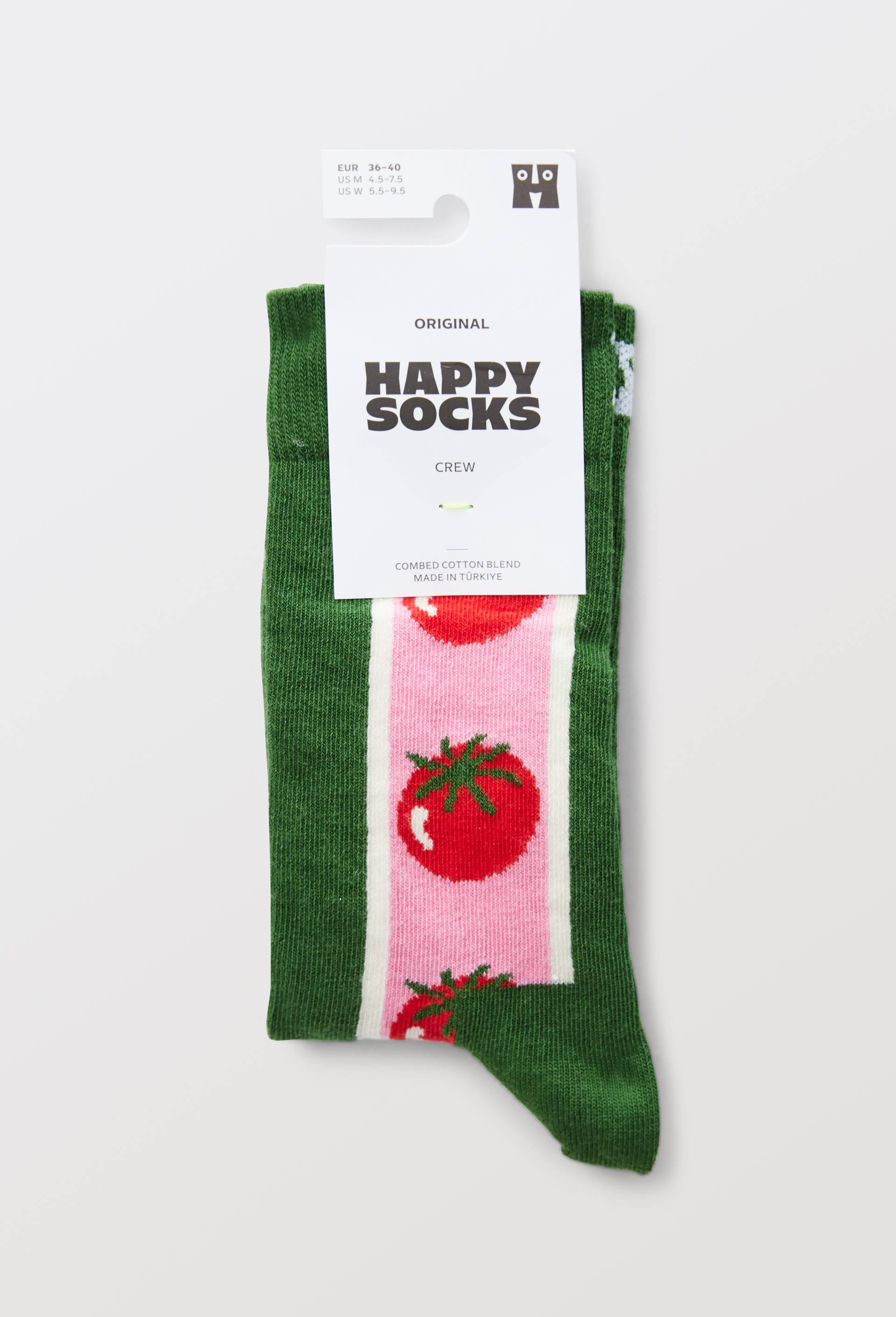 Paire de chaussettes fantaisie en coton HAPPY SOCKS, Vert fonc&eacute;, large image number 2.0